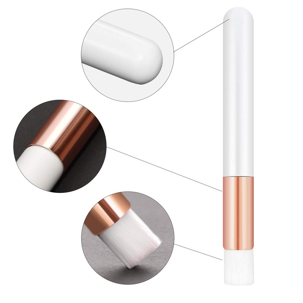 20 Pcs Rose Gold Eyelash & Blackhead Cleansing Brushes - Gentle Lash Shampoo Brush & Nose Cleaning Tool for Makeup Removal & Skin Care - Perfect for Daily Beauty Routine & Spa Treatments