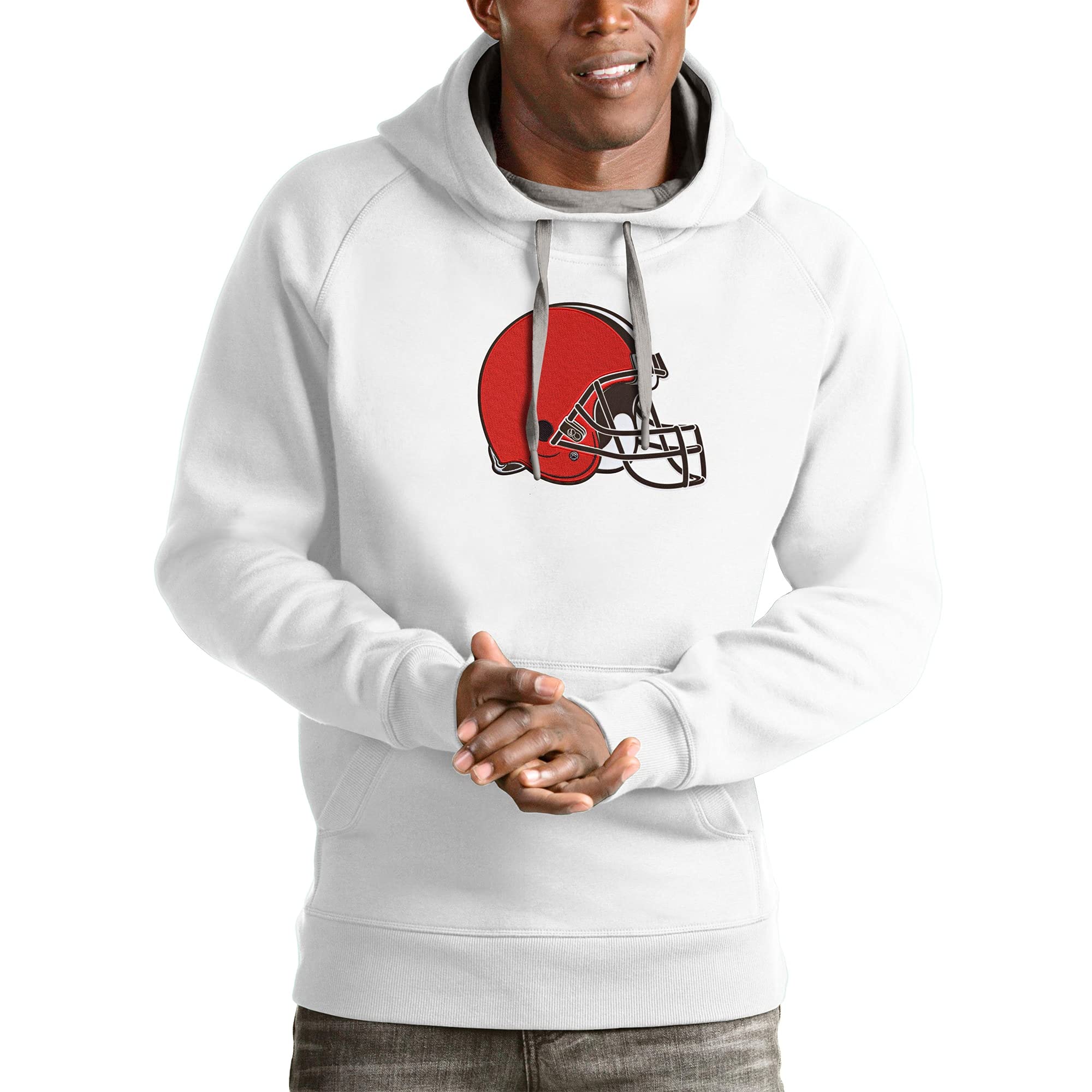Antigua Men's Black Washington Football Team Victory Pullover Hoodie | NFL Fan Apparel | Game Day & Casual Wear