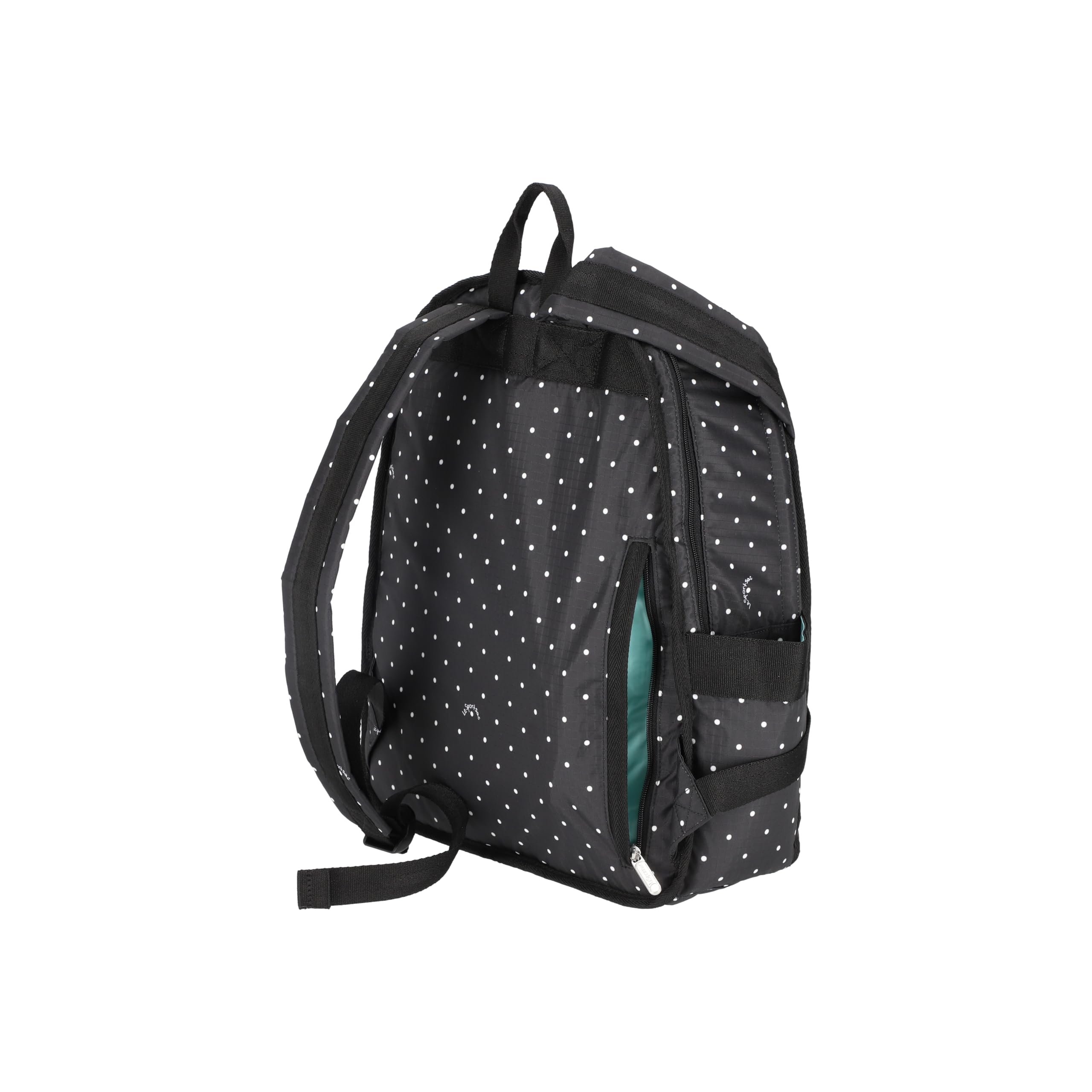 LeSportsac Route Backpack - Stylish Petite Dot Print Lightweight Travel Backpack for Women & Teens | Perfect for School, Work, Gym & Weekend Getaways
