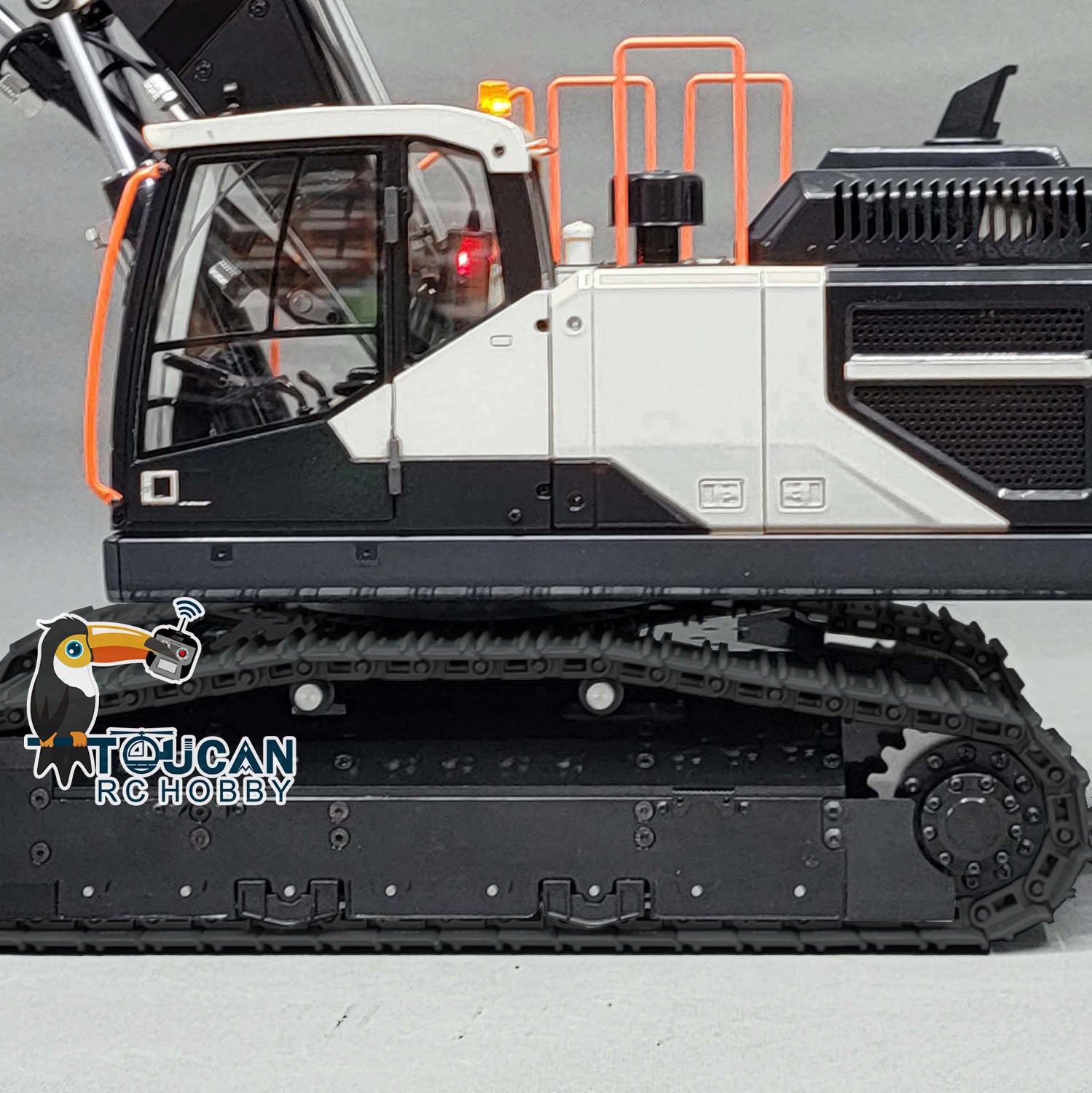 1/14 Scale MTM Metal RC Hydraulic Excavator - EC380 Remote Control Tracked Digger with 3 Arms, Clamshell Bucket & Ripper | Construction Engineering Toy for Adults & Kids | Perfect for Sandbox Play, Construction Site Simulation & Collectible Display