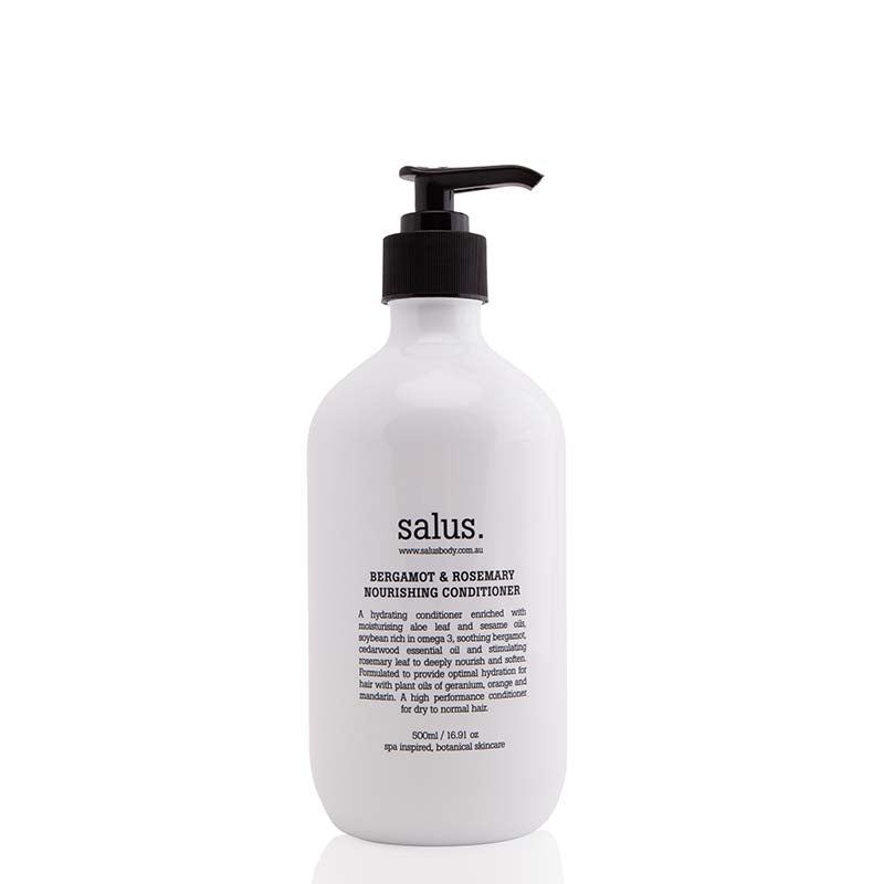 Salus Bergamot & Rosemary Nourishing Hair Conditioner for Dry & Damaged Hair - Deep Hydration & Repair Treatment for Shiny, Soft Locks | Perfect for Daily Use & Post-Color Care