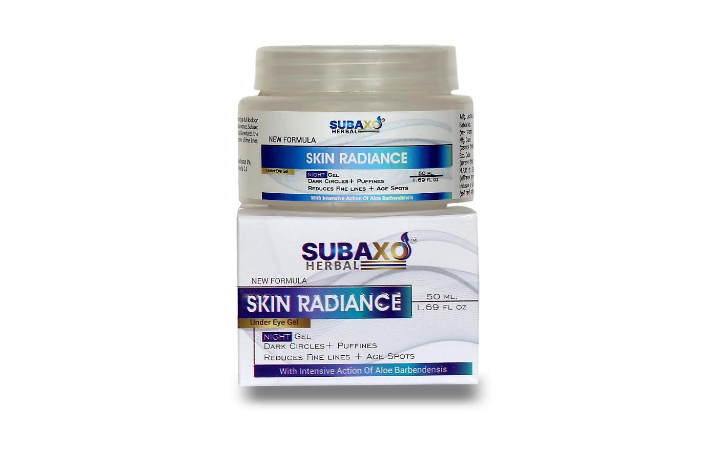 Subaxo Under Eye Cream Gel - Dark Circle Reducer, Anti-Aging Treatment for Women & Men | Hydrating Night Face Gel for Skin Radiance | Perfect for Acne-Prone Skin | Use Before Bed for Brighter, Youthful Eyes