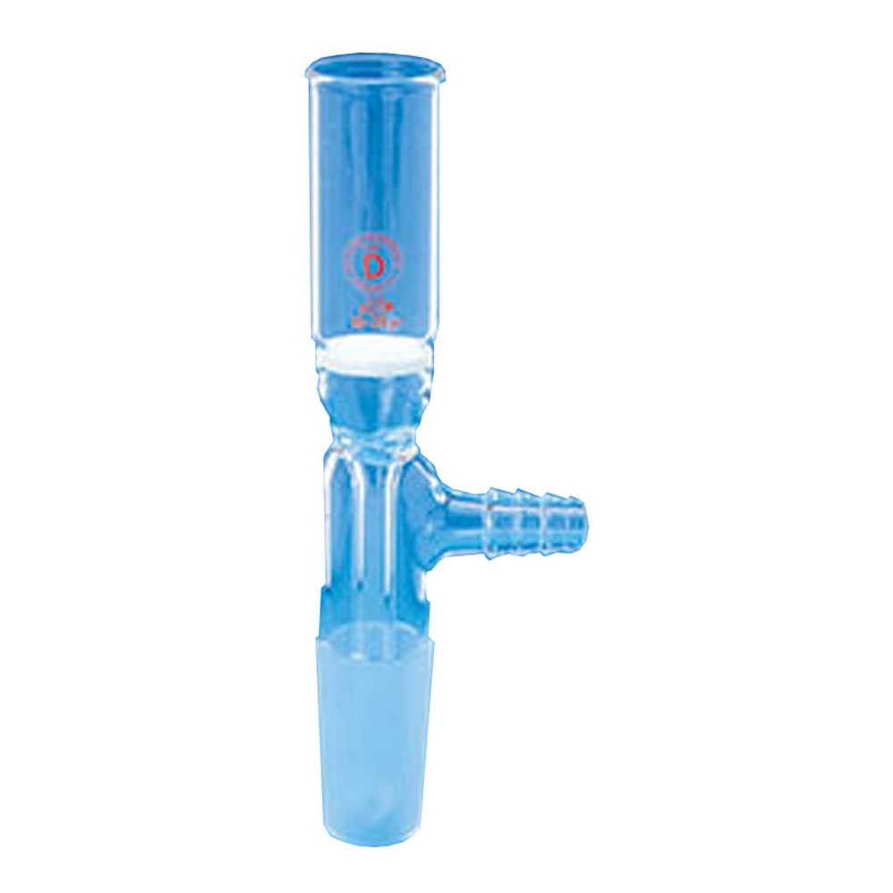 9438-08 D Filter Funnel, 14/20 Porosity - Lab Glassware for Chemical Filtration & Distillation | Perfect for Chemistry Experiments & Scientific Research