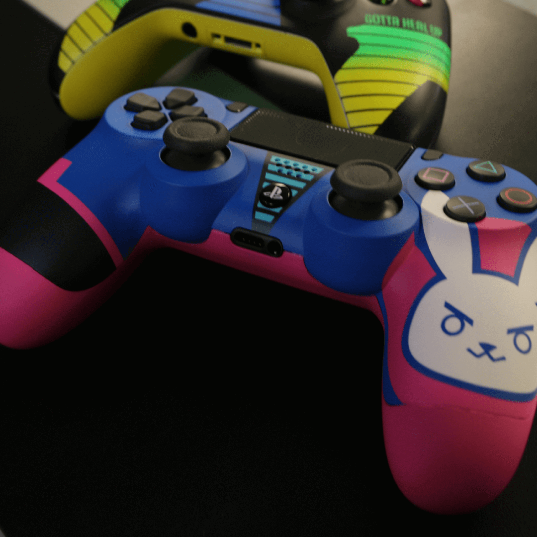 Custom Switch Pro Controller - D.Va Edition for Nintendo Switch | Wireless Gaming Controller for PC & Switch | Perfect for Competitive Gaming & Casual Play