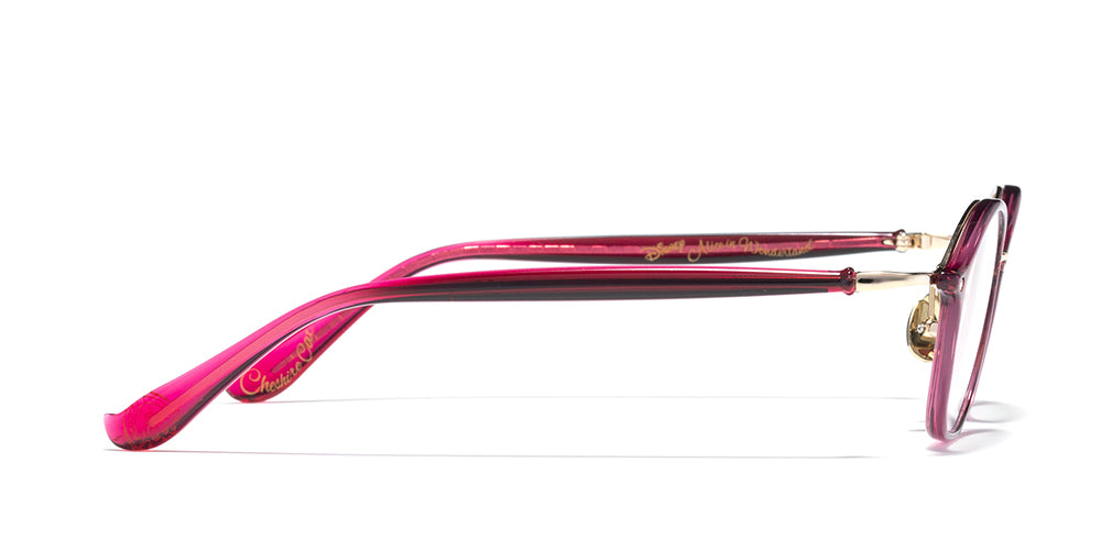 JINS x Disney Dogs & Cats Cheshire Cat 276 Eyeglasses - Stylish Anime Inspired Frames for Cosplay & Everyday Wear