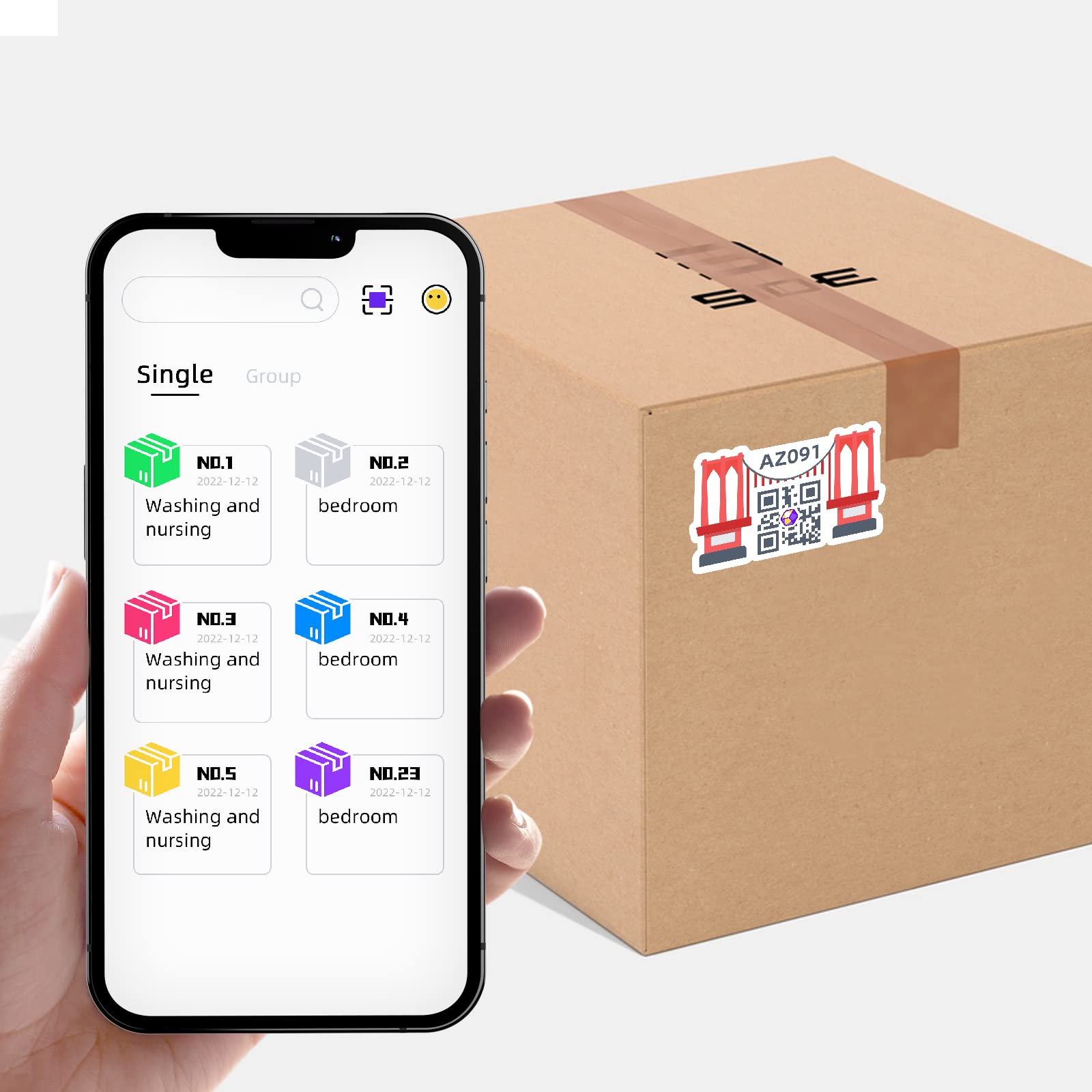 48 Pack World Landmarks QR Code Labels for Storage & Moving Organization - No App or Subscription Required | Perfect for Home, Office & Travel Use