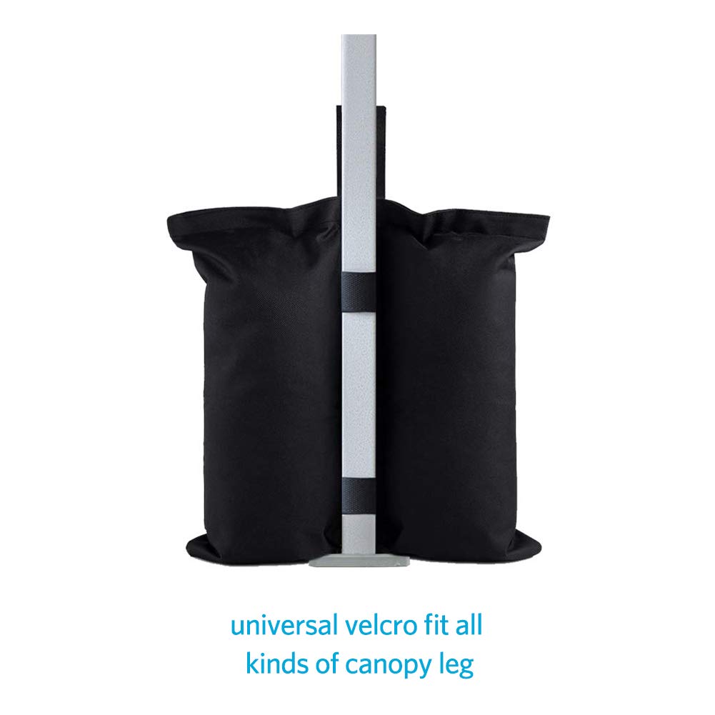 Onnicno 4-Pack Canopy Tent Weights Sand Bags - Heavy Duty Leg Weights for Pop Up Canopies, Outdoor Events & Beach Tents - Perfect for Parties, Camping & Market Stalls