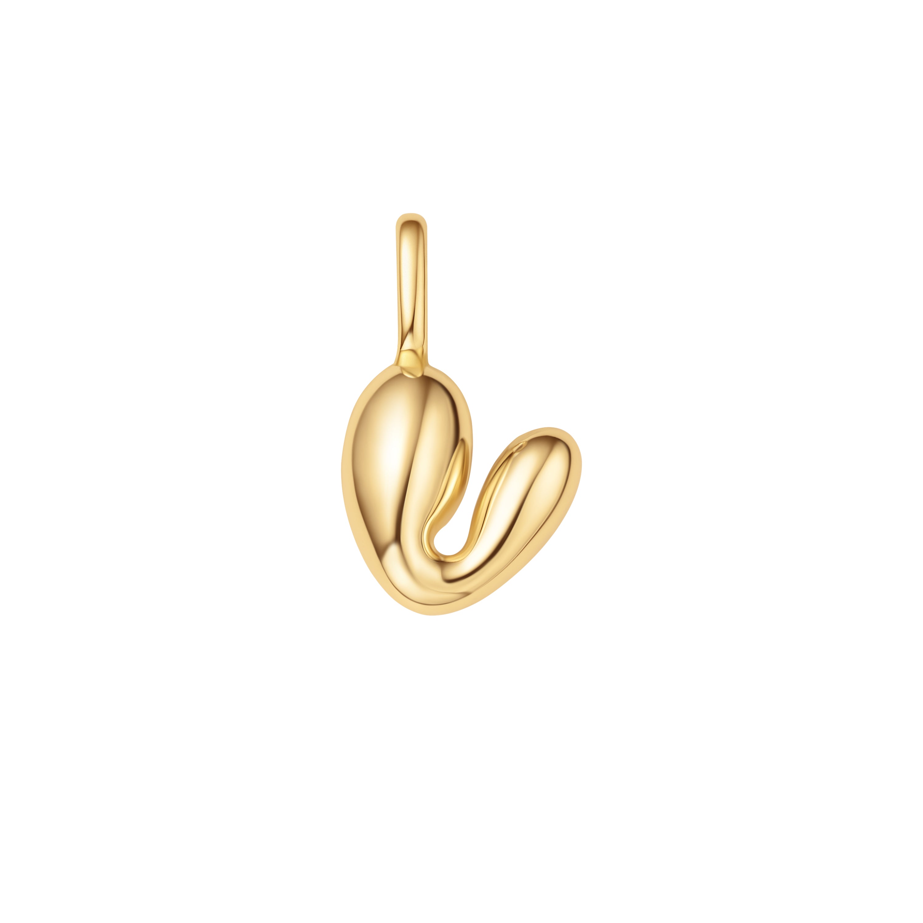 14K Gold Letter V Charm Pendant for Necklace - Elegant Initial Jewelry Gift for Women, Perfect for Birthdays, Anniversaries & Everyday Wear
