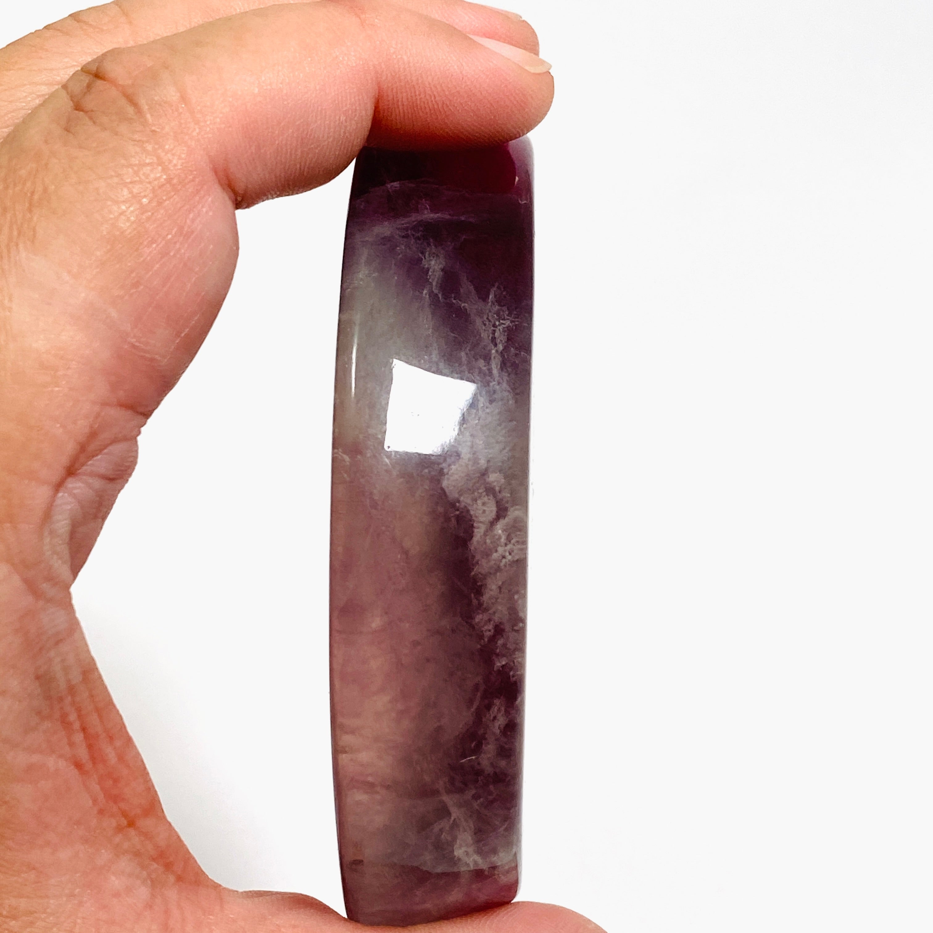 Fluorite Moon Bowl FMB 01 - Handmade Crystal Healing Bowl for Meditation, Yoga & Home Decor | Perfect for Spiritual Healing, Chakra Balancing & Positive Energy
