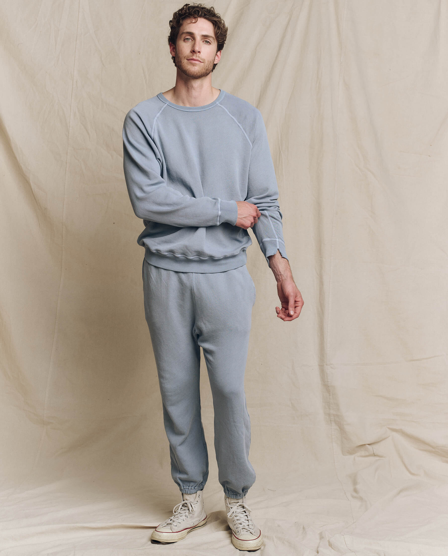 Men's Big Sky College Sweatshirt - Comfortable Solid Color Pullover for Casual Wear, Campus Style, and Outdoor Activities