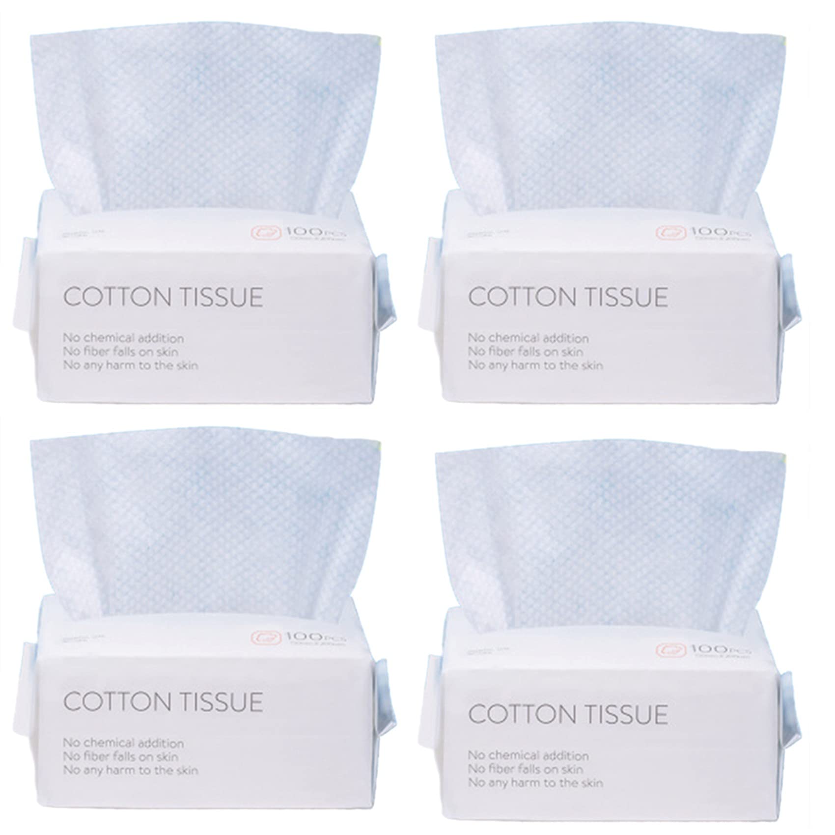 Jojomino 400PCS Disposable Cotton Wash Towels - Soft & Absorbent Facial Cleaning Wipes for Makeup Removal, Baby Care & Travel Essentials