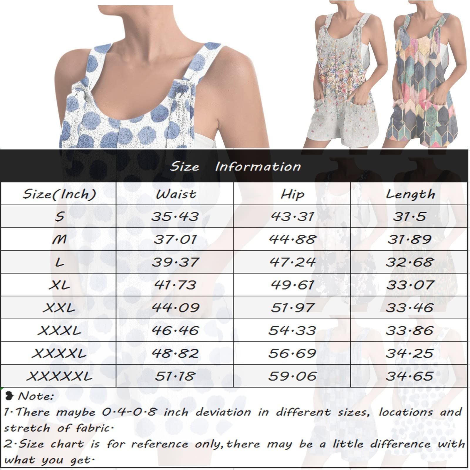 Women's Casual Rompers & Jumpsuits 2024 - Comfy Summer Outfits with Pockets for Daily Wear
