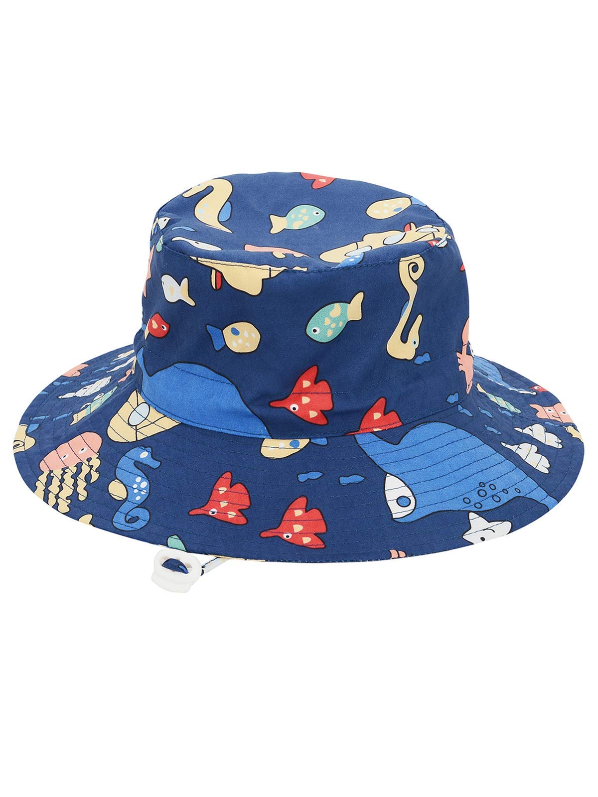 UPF 50+ Baby Sun Hat with Wide Brim - UV Protective Toddler Bucket Hat for Boys & Girls - Summer Beach Hat for Outdoor Play, Swimming, Park & Travel