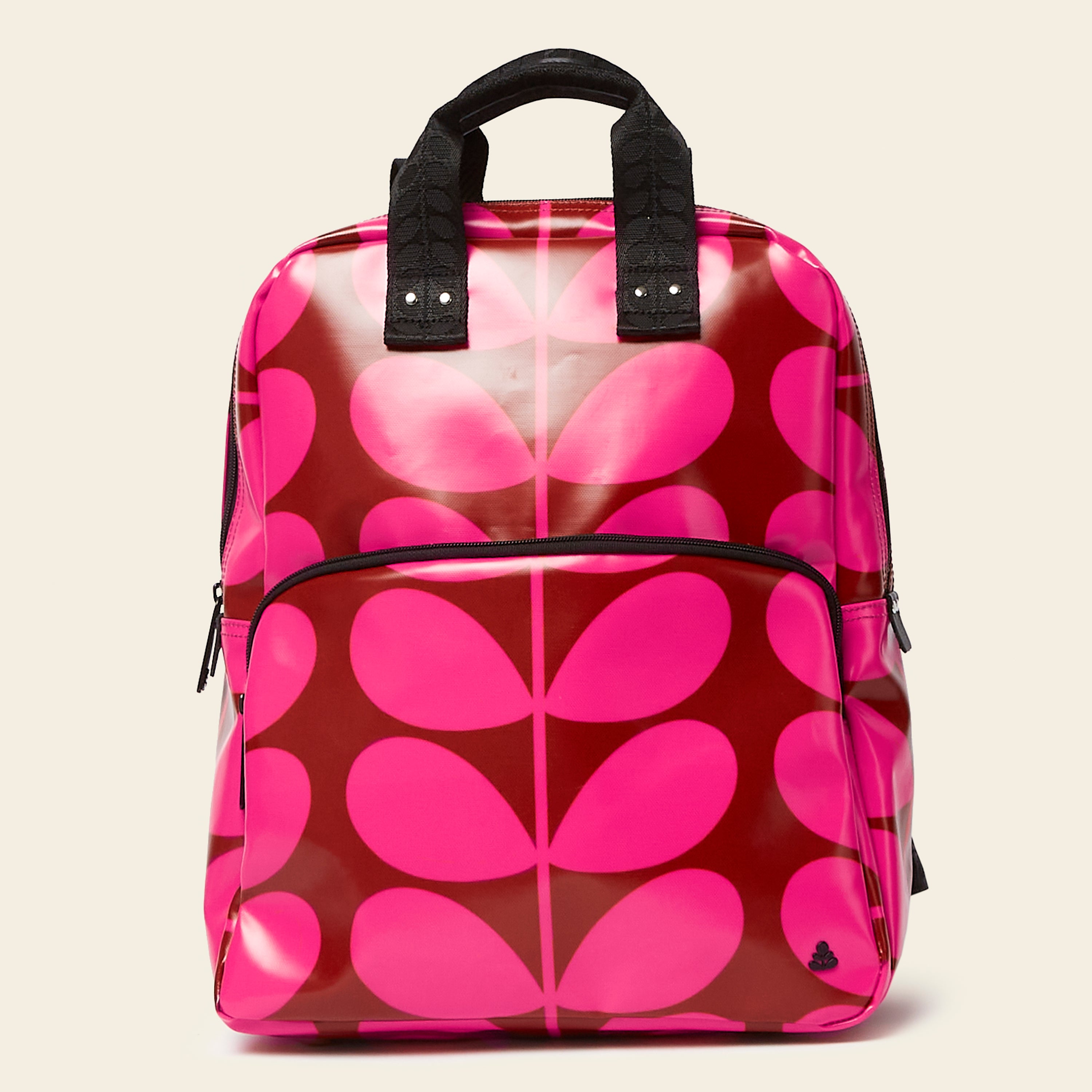Lotta Backpack - Durable Solid Stem Cerise Design for School, Travel & Outdoor Adventures | Water-Resistant & Stylish Daypack