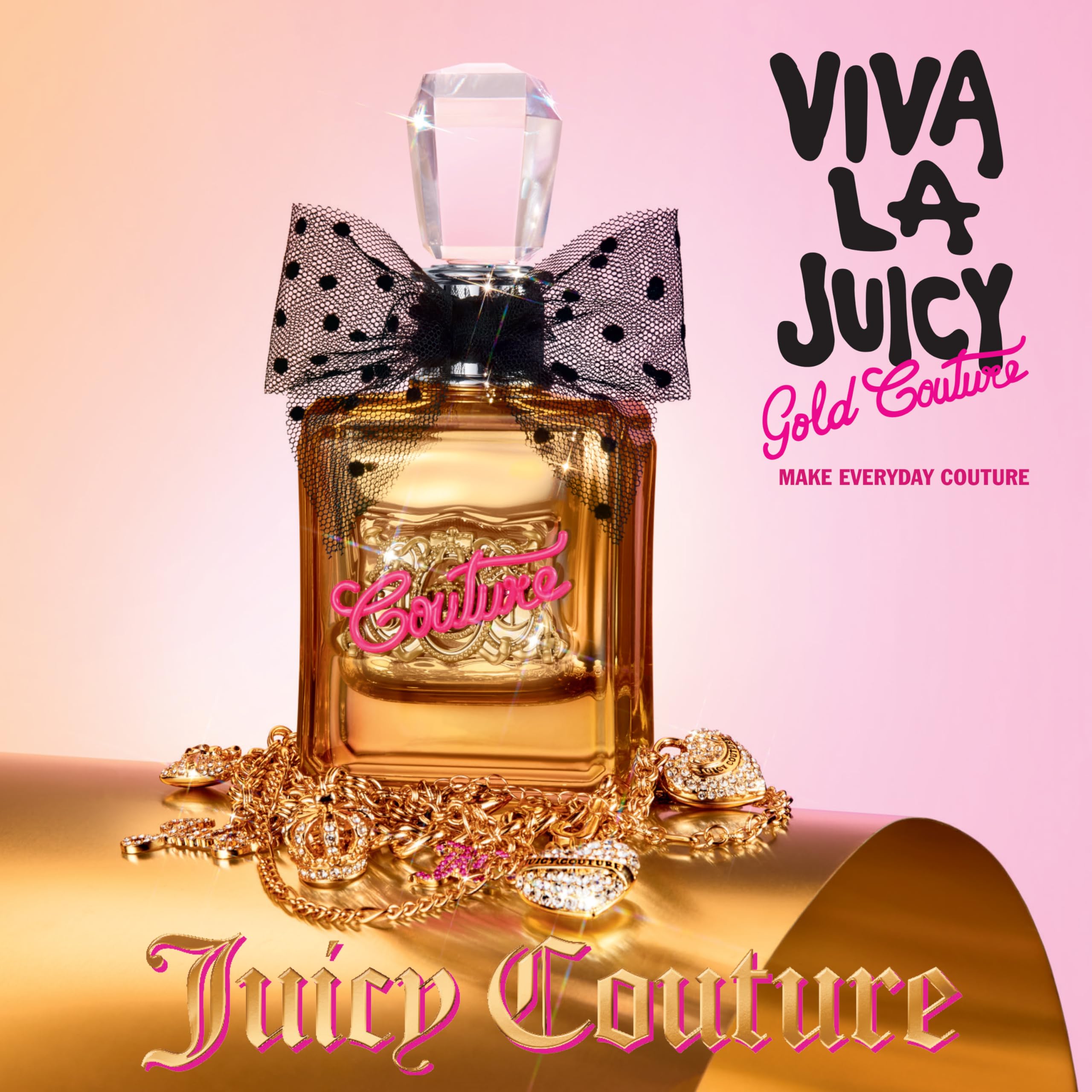 Juicy Couture Viva La Juicy Gold Eau De Parfum for Women - Fruity Floral Fragrance with Berry, Jasmine & Vanilla Notes | Long-Lasting EDP Spray | Perfect for Date Night, Office & Special Occasions