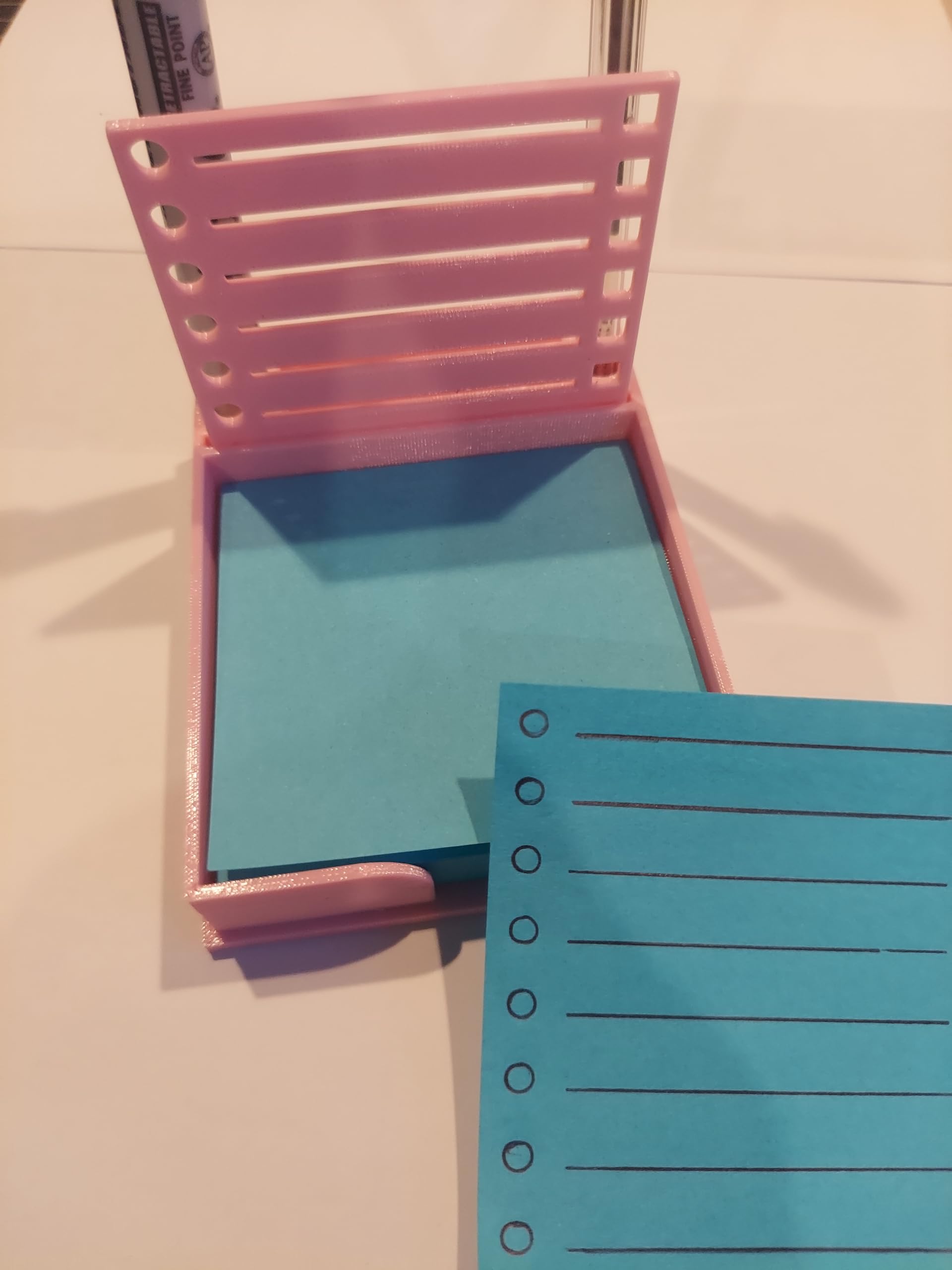 Sticky Note Holder with Stencil - 3.4