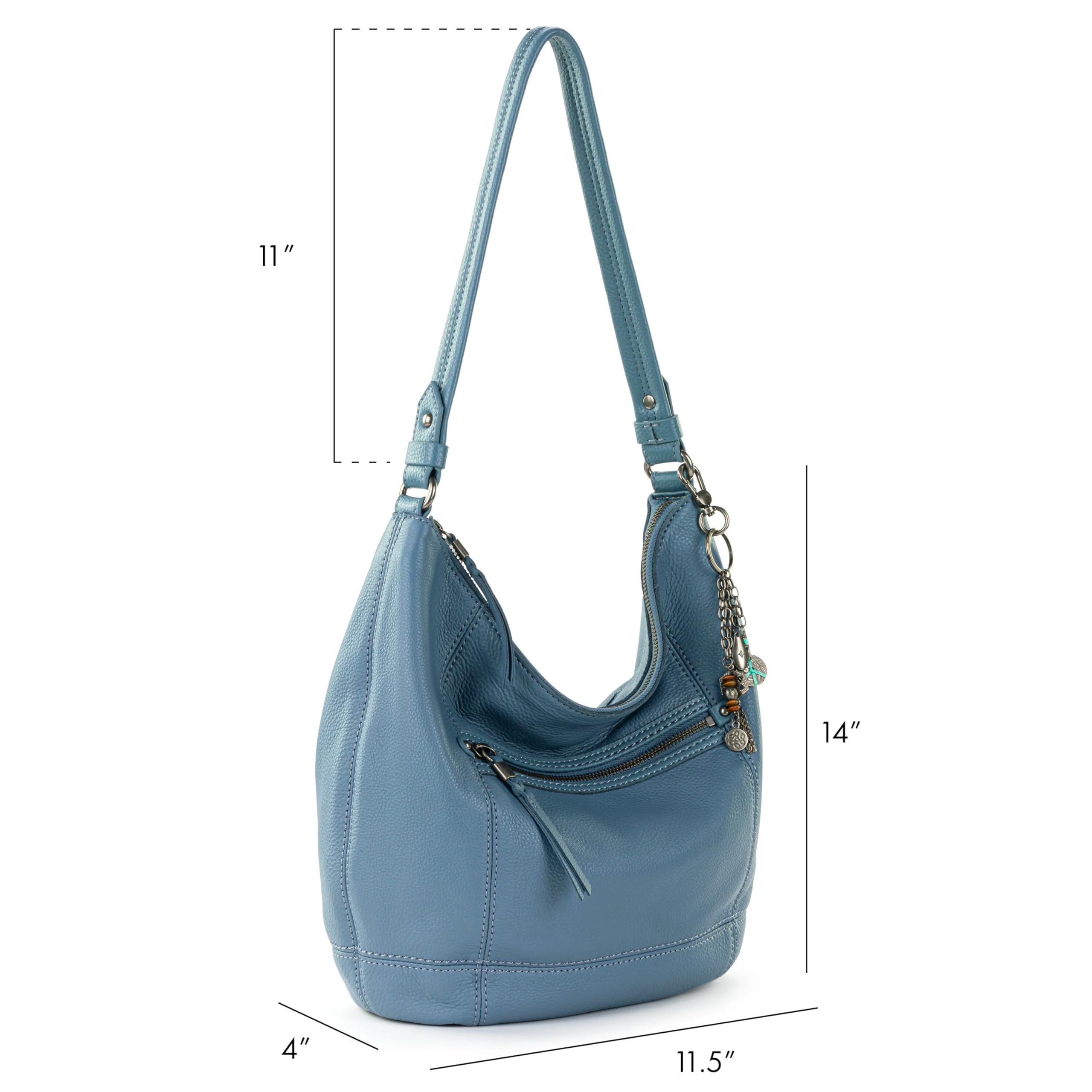 The Sak Sequoia Hobo Bag - Premium Large Leather Women's Handbag for Everyday Use & Travel - Durable Purse with Zipper Pocket - Perfect for Work, Shopping, and Weekend Getaways