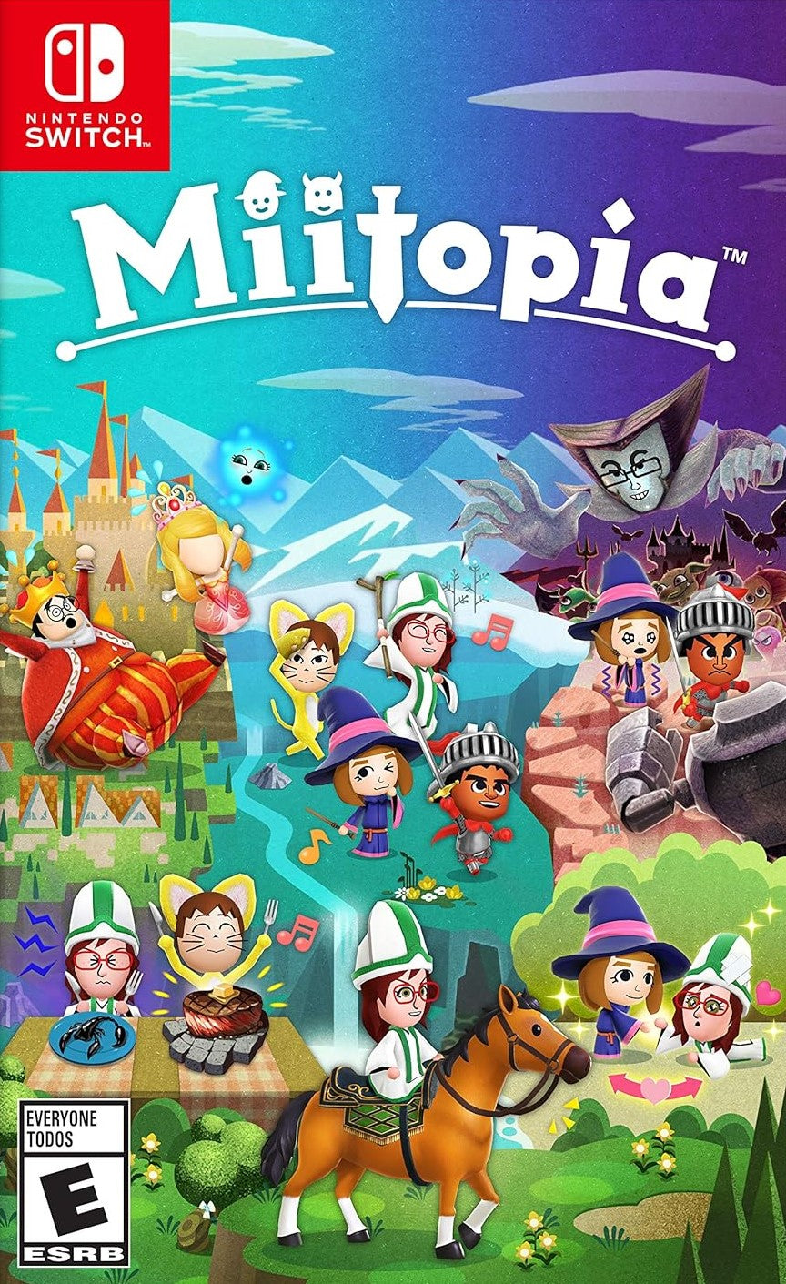 Used Miitopia Nintendo Switch Game - Fun RPG Adventure for Kids & Adults - Perfect for Family Game Nights & Travel Entertainment