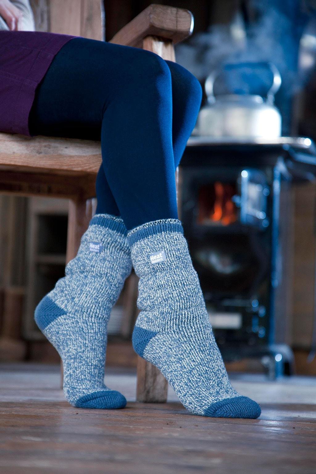HEAT HOLDERS Women's Original Ultimate Thermal Socks - Ultra Warm Winter Socks for Cold Weather, One Size Fits US 5-9 (Raspberry) - Perfect for Skiing, Snowboarding & Outdoor Winter Activities