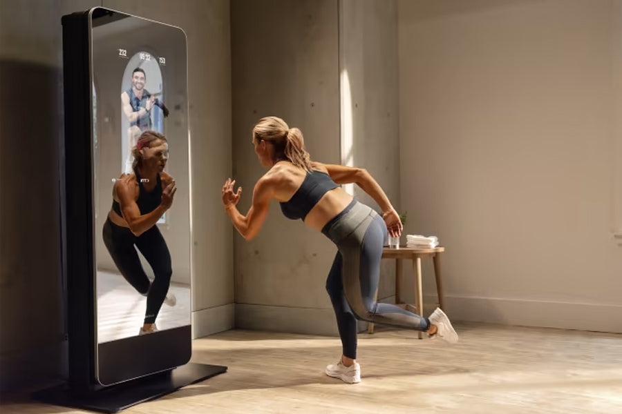 NordicTrack Vault Standalone Home Gym Mirror - Interactive Fitness Equipment for Full-Body Workouts | Perfect for Home Gym, Yoga, and Cardio Training