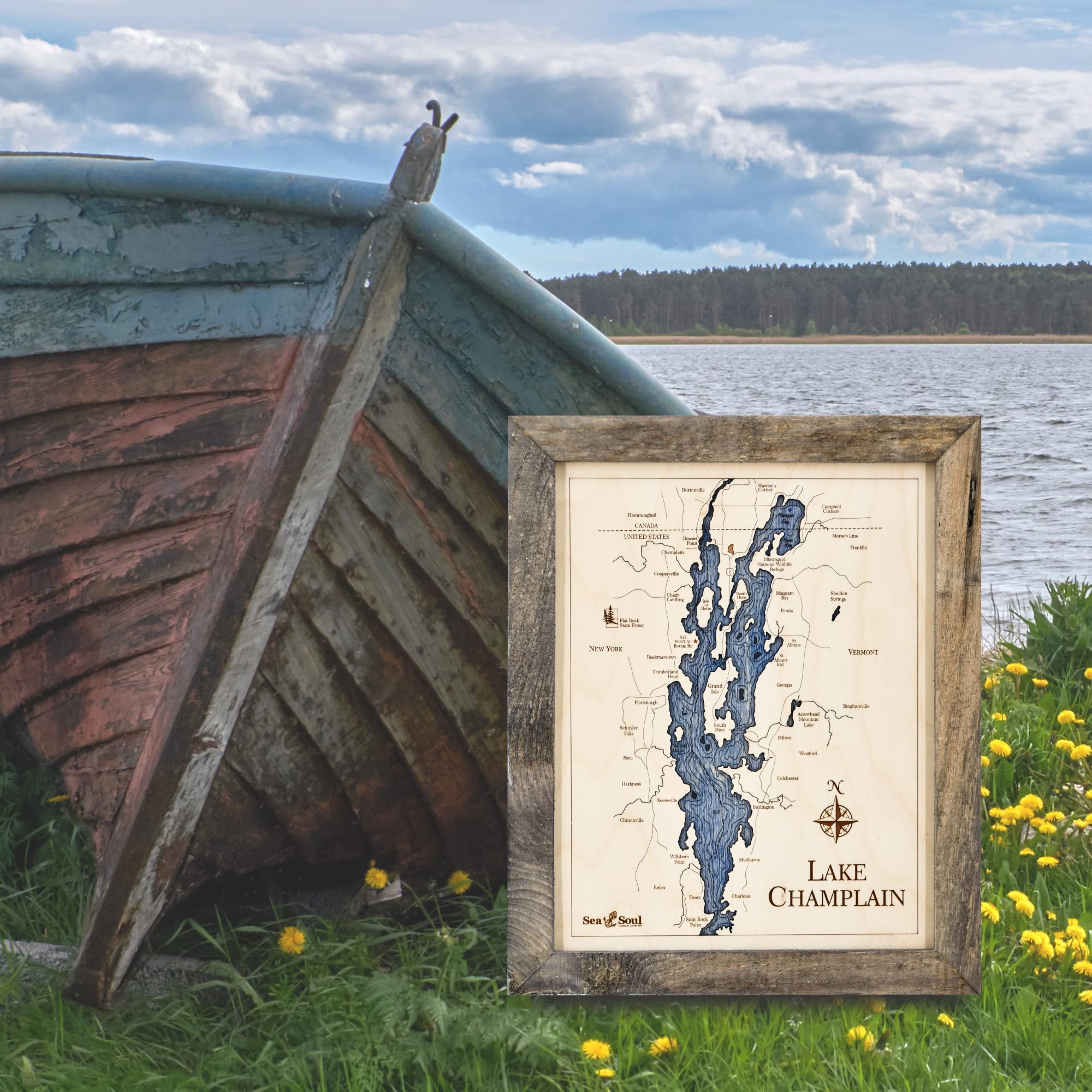 Handmade 3D Wood Nautical Wall Art - 13