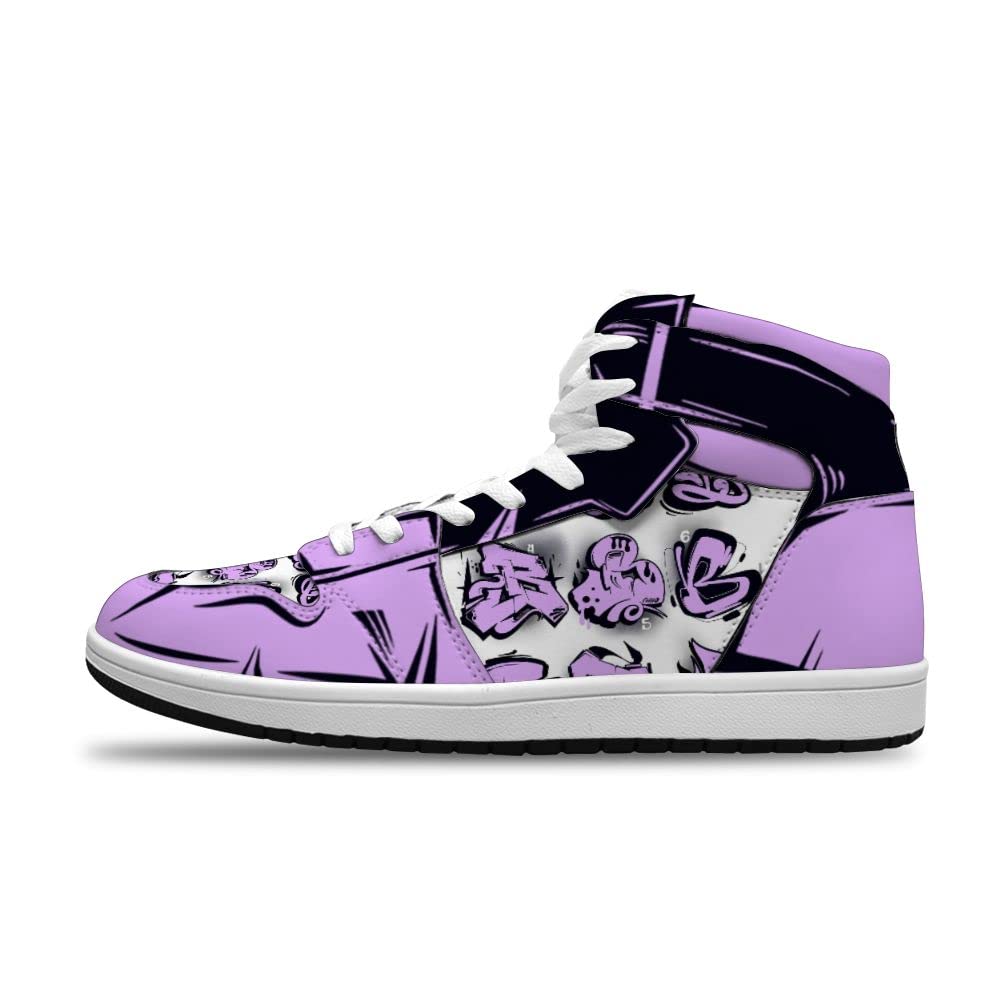Custom Graffiti Streetwear Sneakers for Men & Women - Trendy Anime Basketball Shoes - Perfect for Urban Fashion, Sports & Casual Wear