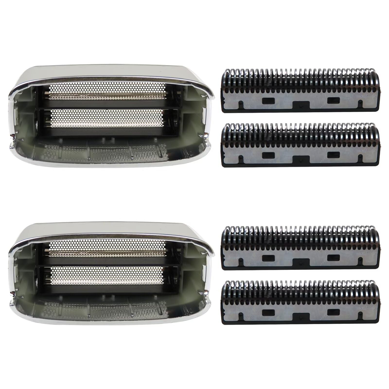BaBylissPRO Double FXFS2 Electric Shaver Replacement Foil & Cutter Head - Silver | Compatible with BaBylissPRO Double FXFS2 Razors | Perfect for Smooth Shaving at Home or Travel