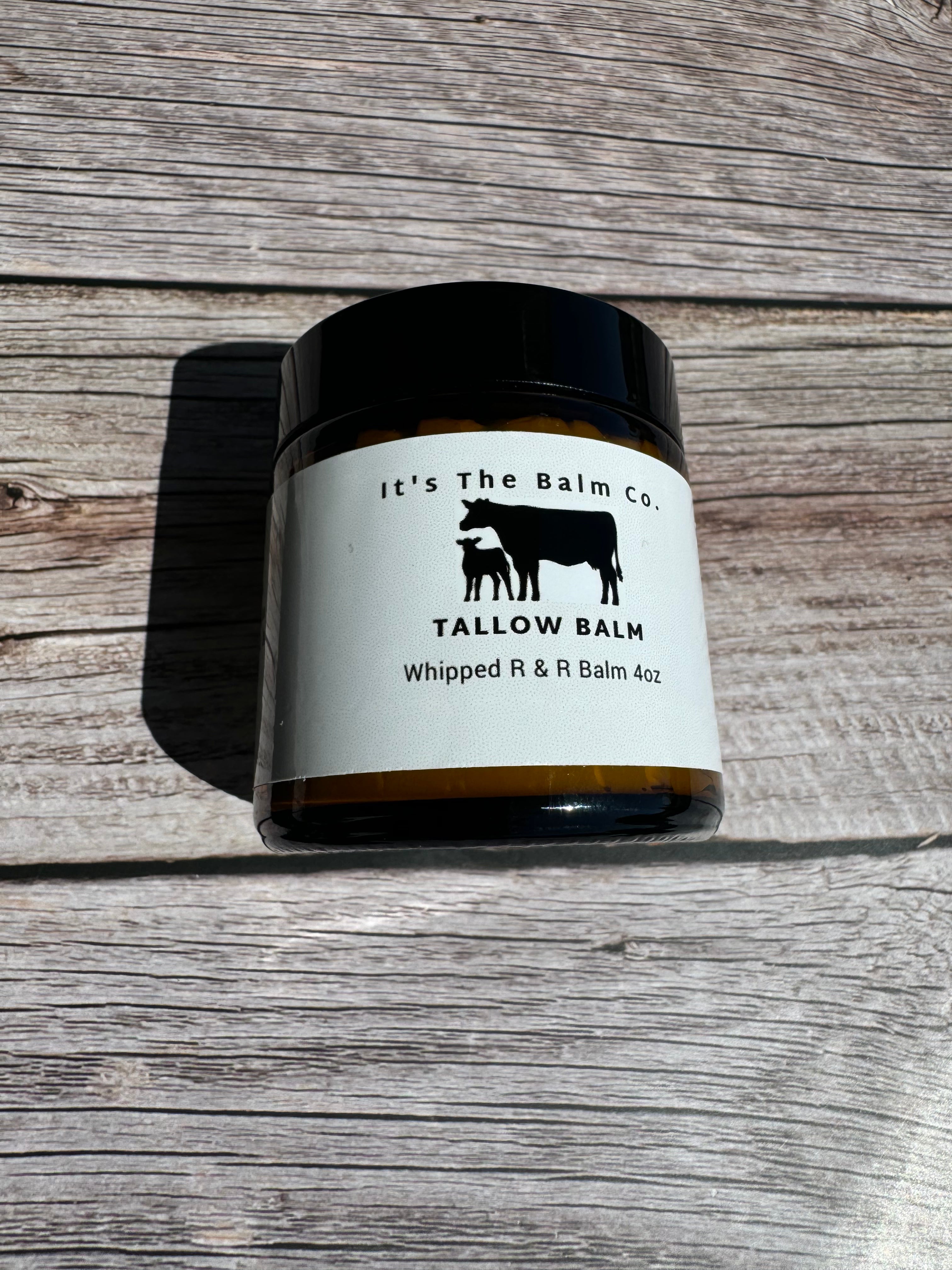 4oz Whipped R & R Tallow Balm - Ultra Moisturizing Skin Care for Dry Hands, Face & Body - Perfect for Winter, Eczema & Sensitive Skin Relief