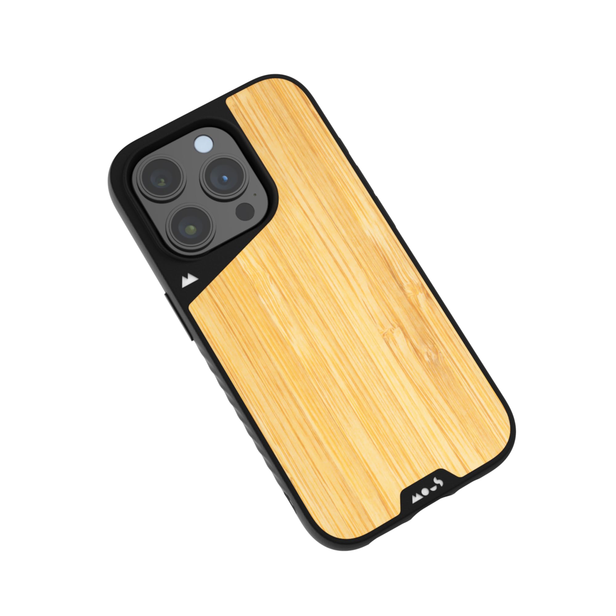 Mous Limitless 5.0 MagSafe Compatible Case for iPhone 15 Pro Max - Premium Bamboo Design - Shockproof & Protective Phone Cover - Perfect for Outdoor Adventures, Work & Daily Use