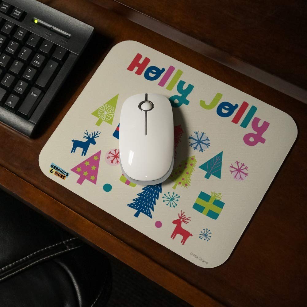 Ultra-Thin Low Profile Christmas Mouse Pad - Non-Slip Gaming & Office Desk Mat for Computer, Laptop - Perfect for Holiday Decor & Winter Workstations