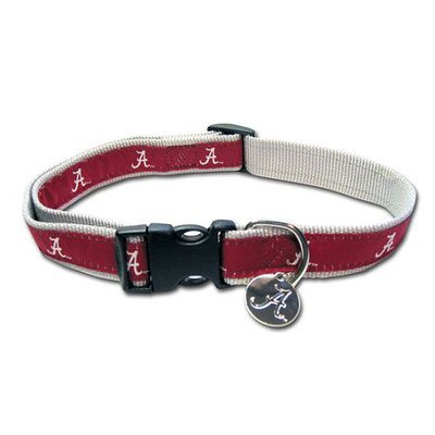 NCAA Alabama Crimson Tide Dog Collar for Small Dogs - Adjustable Pet Collar with Team Logo - Perfect for Game Day, Walks & Fan Gear