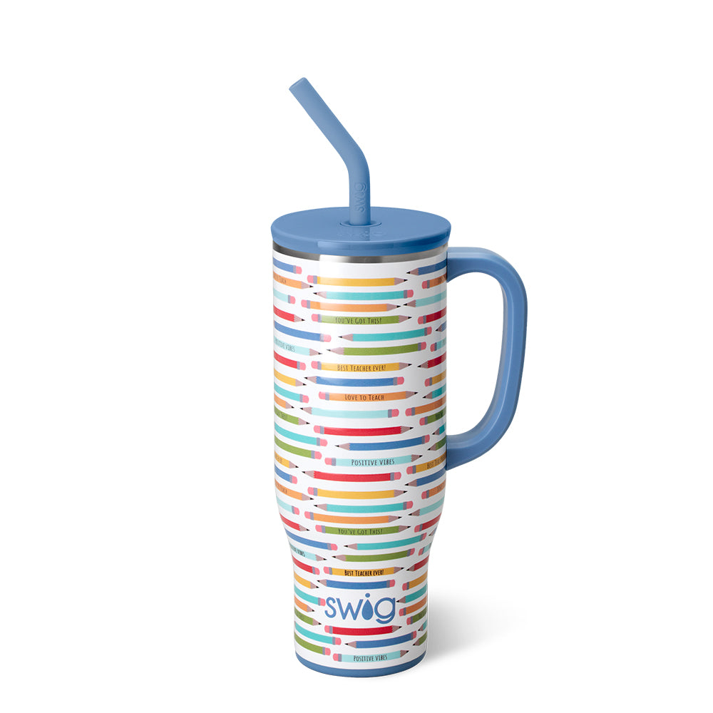 30oz Teacher Life Mega Mug - Large Insulated Coffee Cup for Teachers - Perfect for Classroom, Office & Home Use
