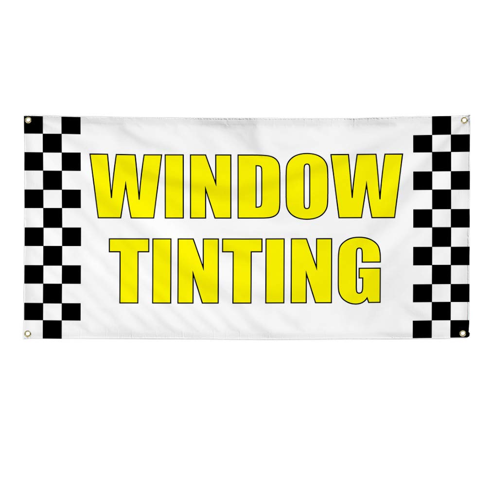 Vinyl Banner - 48x96 Inches with 8 Grommets | Weatherproof Outdoor Advertising Sign for Automotive, Industrial & Yard Use | Multiple Sizes Available for Window Tinting & Business Printing