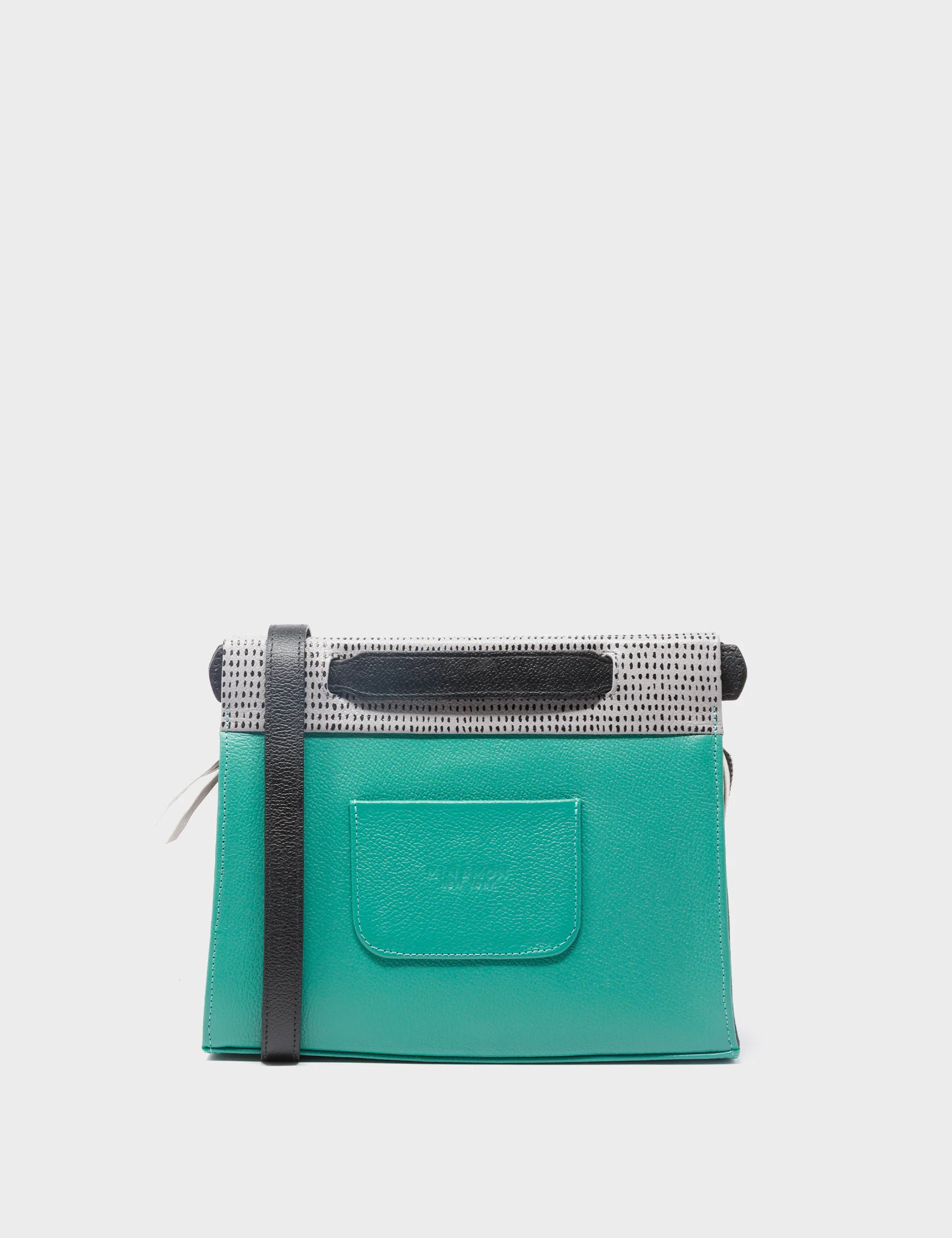 Vali Small Crossbody Bag - Deep Sea Green Genuine Leather - Pigeonista Design - Perfect for Everyday Use & Travel Accessories