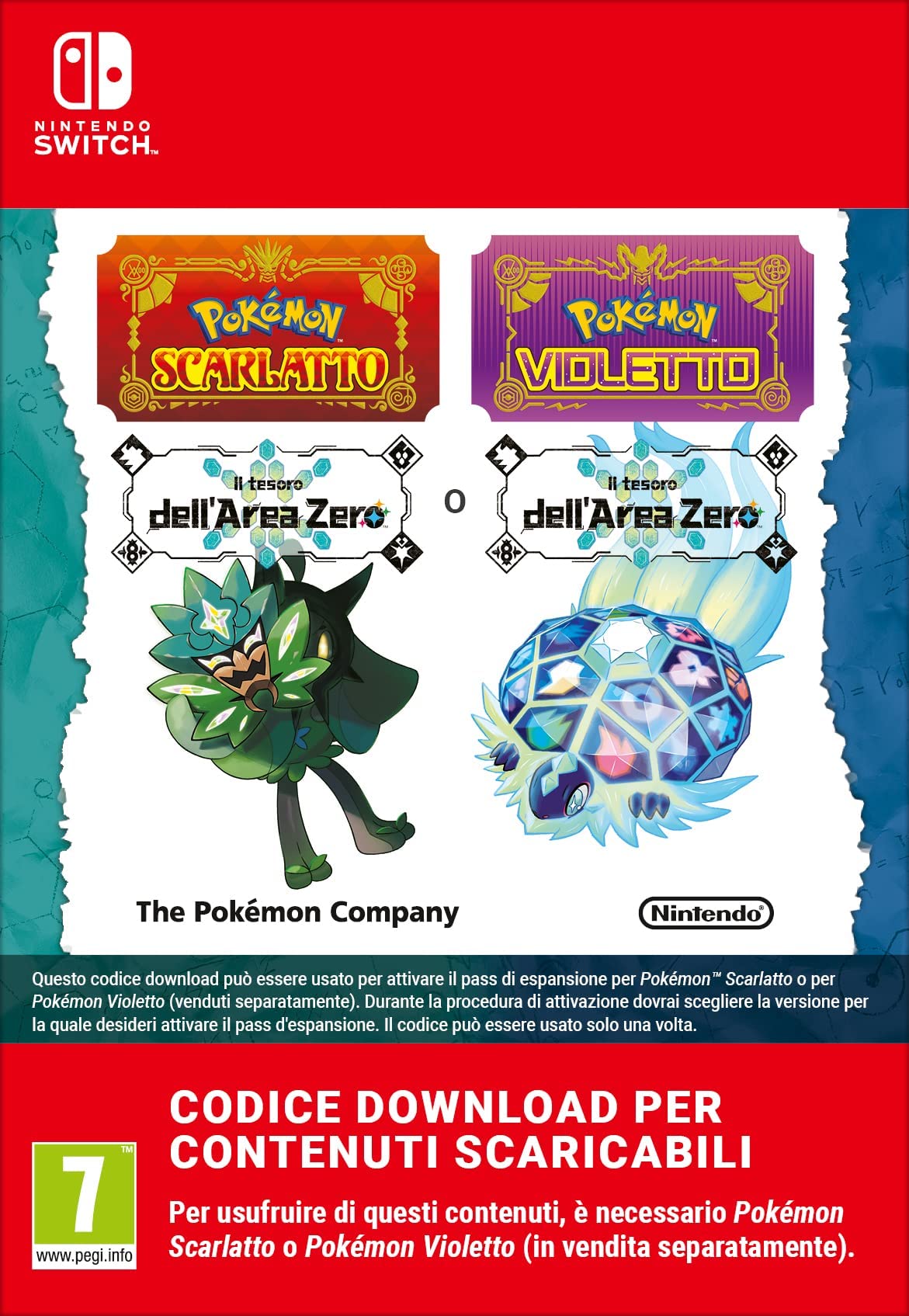 Pokémon Scarlet & Violet The Hidden Treasure of Area Zero | Nintendo Switch Download Code - Adventure in the Paldea Region