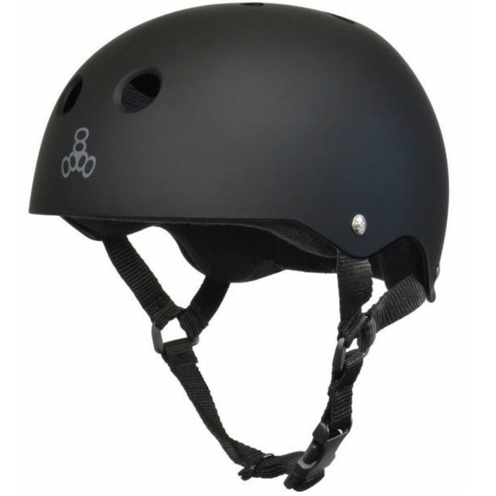 Triple 8 Sweatsaver Rubber Helmet for Skateboarding, Cycling & Roller Skating - Lightweight & Comfortable Safety Gear for Adults & Kids
