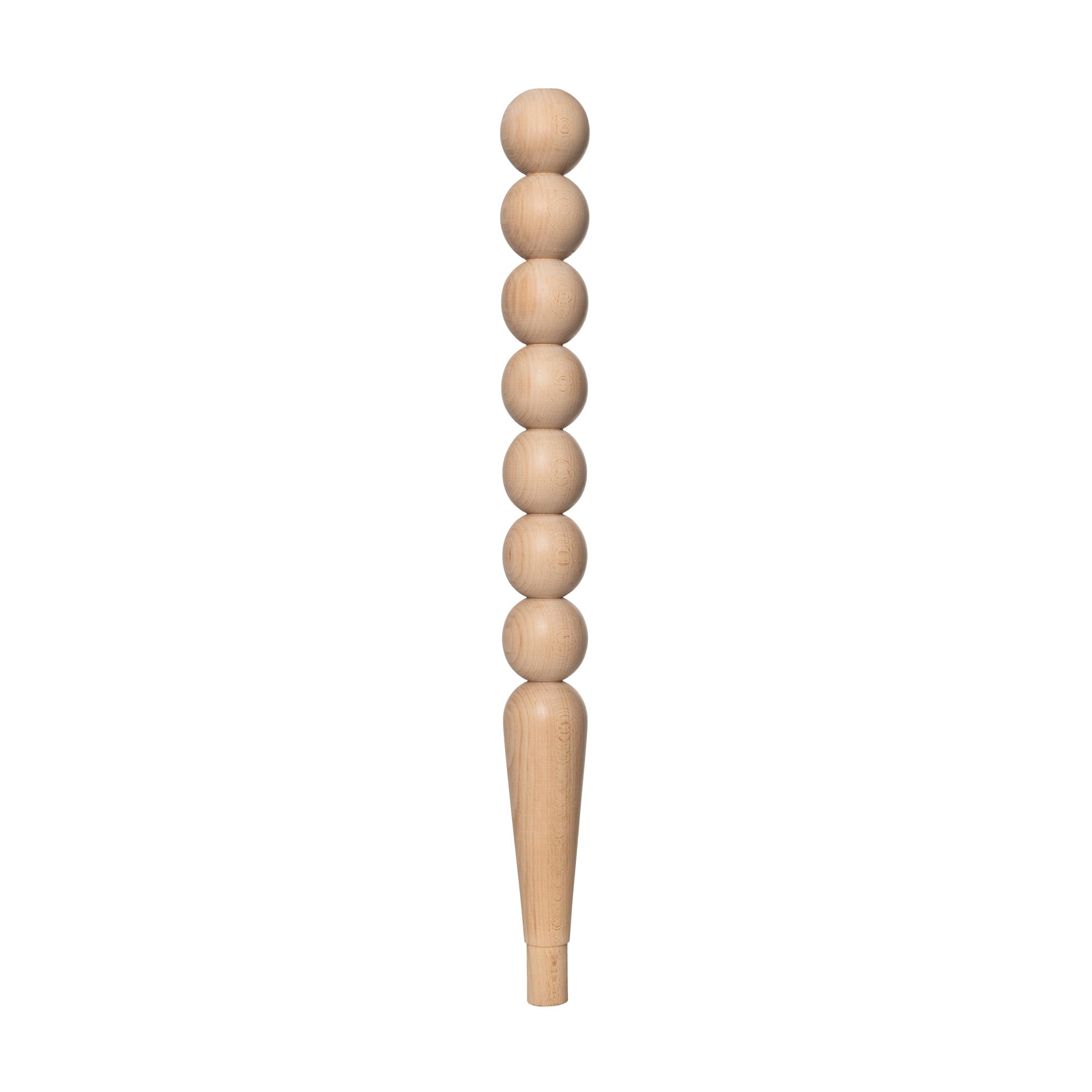 Unfinished Beech Farmhouse Wood Table Leg - 29 Inch DIY Turned Furniture Leg for Dining Tables, Desks & Craft Projects