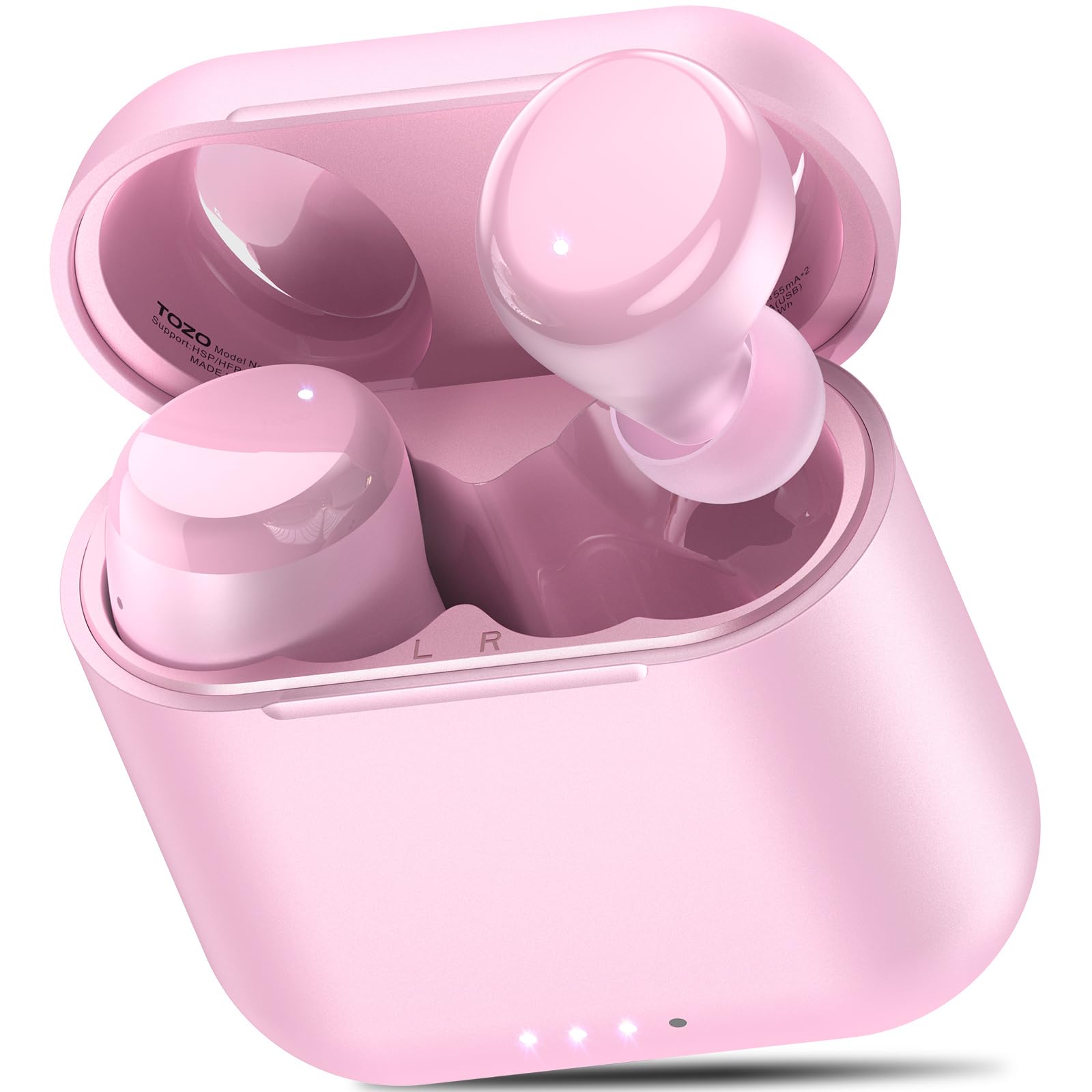 TOZO T6 Wireless Earbuds Bluetooth 5.3 Headphones - 50Hrs Playtime, IPX8 Waterproof, Wireless Charging Case, APP EQ Customizable - Perfect for Gym, Running, Travel & Work (New Upgraded Version)