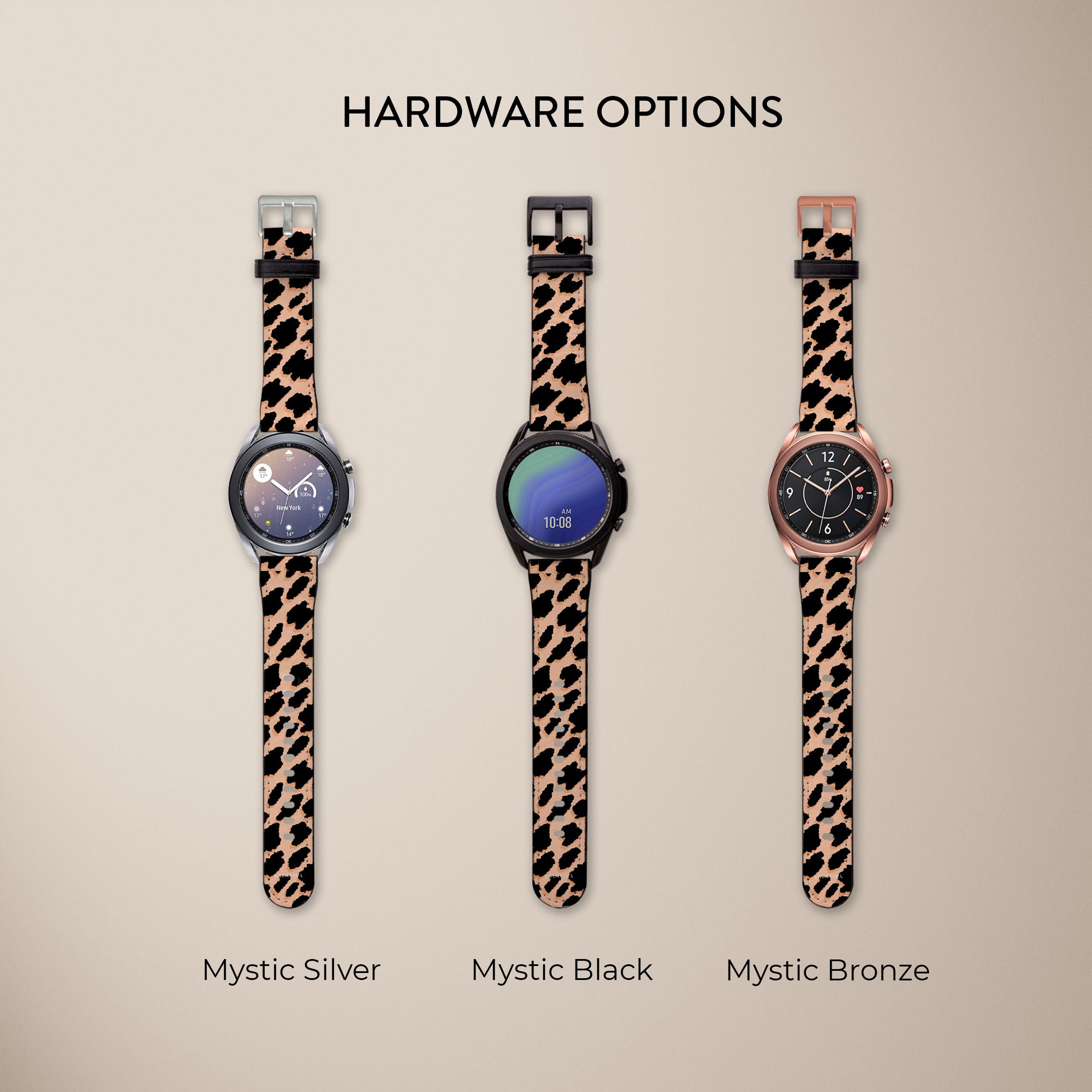 Pink Leopard Galaxy Watch Band - Stylish & Durable Replacement Strap for Samsung Galaxy Watch - Perfect for Workouts, Fashion & Everyday Wear
