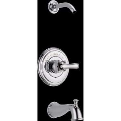 Delta Faucet T14497-SSLHP-LHD Cassidy 14 Series Bathtub & Shower Trim Kit - No Handles or Showerhead Included - Stainless Steel Finish - Perfect for Modern Bathroom Renovations & Spa-Like Showers