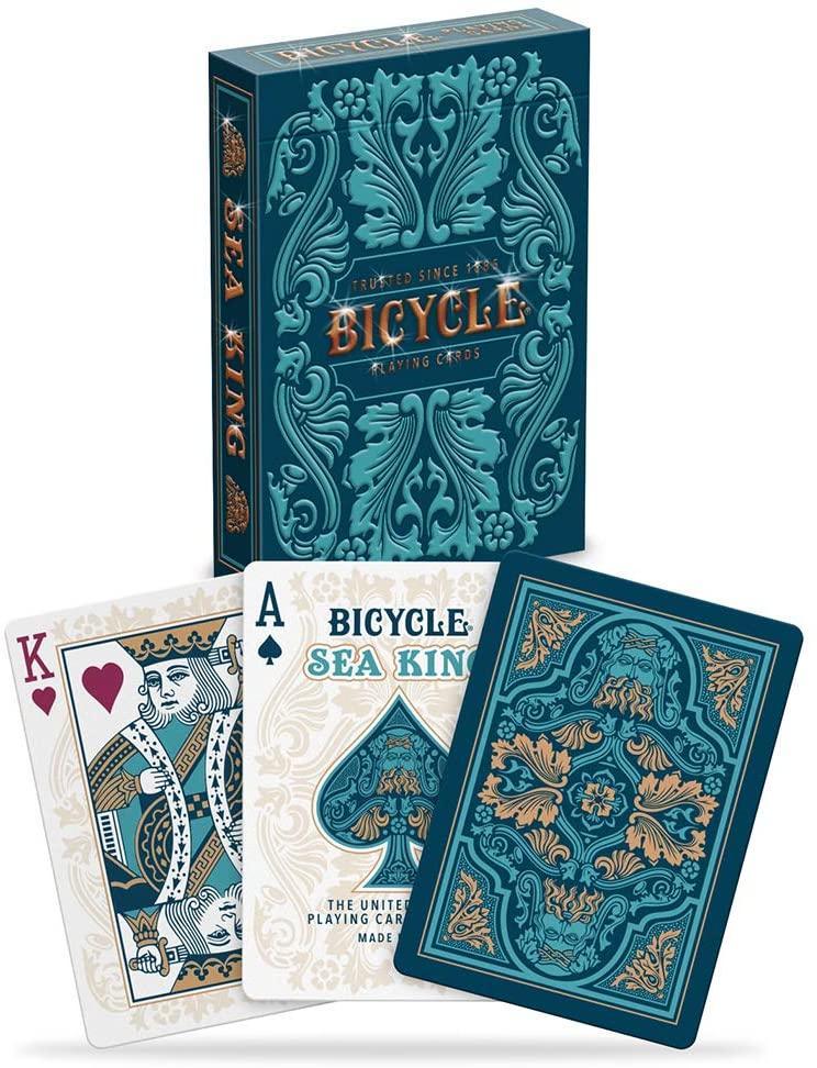 USPCC Bicycle Sea King Playing Cards - Premium Quality Poker Cards for Magic Tricks, Card Games, and Collectibles | Perfect for Casino Nights, Poker Parties, and Cardistry Performances
