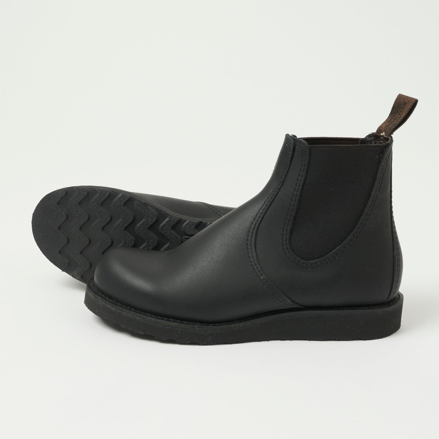 Red Wing 3194 Men's Chelsea Boot - Black Harness Leather Work Boots for Construction, Outdoor & Casual Wear