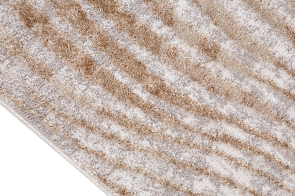 7x9 Area Rug - Soft Grey Cream Beige Modern Abstract Design - Perfect for Living Room, Bedroom, or Office Decor