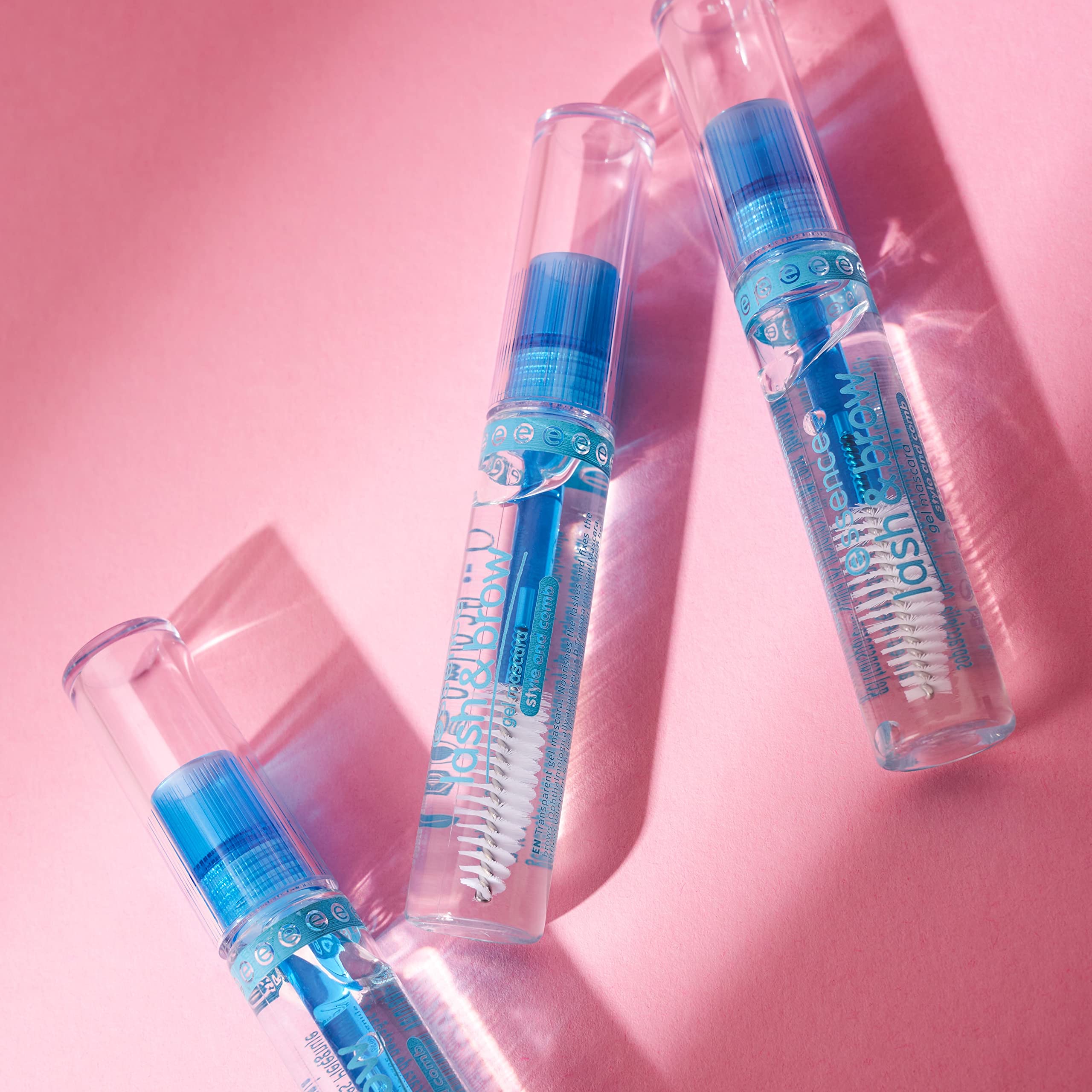 Essence 3-Pack Clear Lash & Brow Gel Mascara - Tames, Sets & Defines Eyebrows | Vegan & Cruelty-Free | Perfect for Daily Makeup & Natural Look