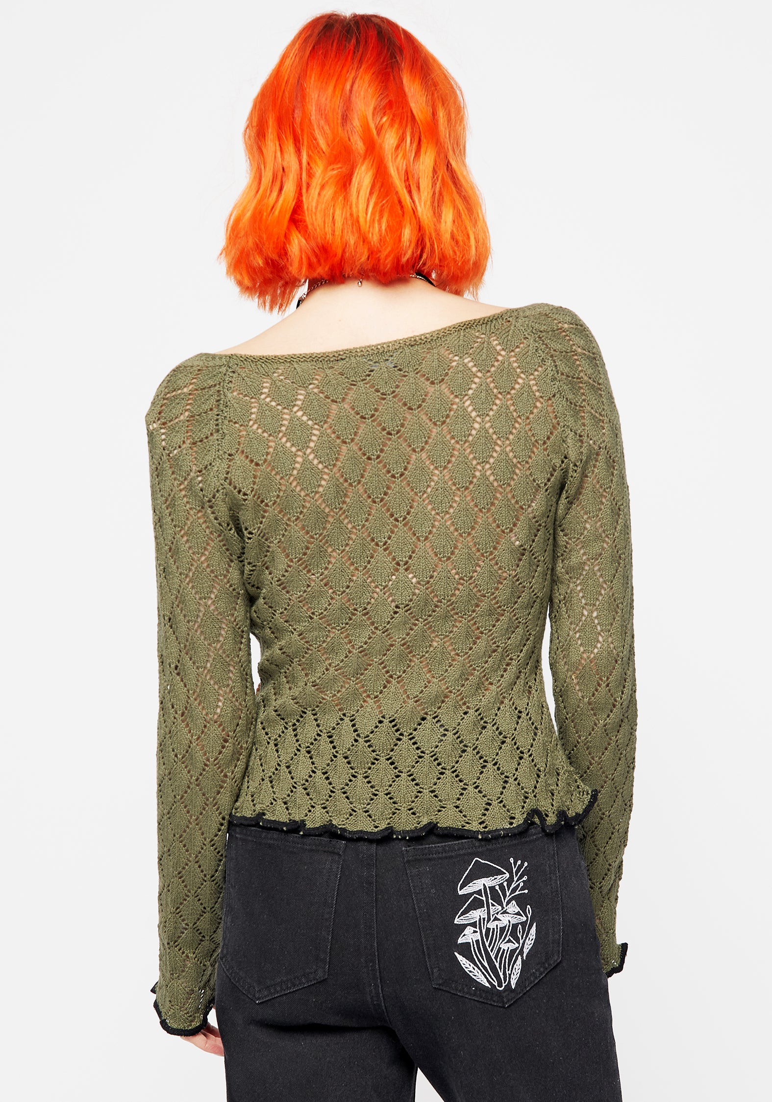 Stylish Mixed Feelings Patchwork Knit Top for Women - Trendy Boho Chic Sweater for Casual Outings & Fall Layering