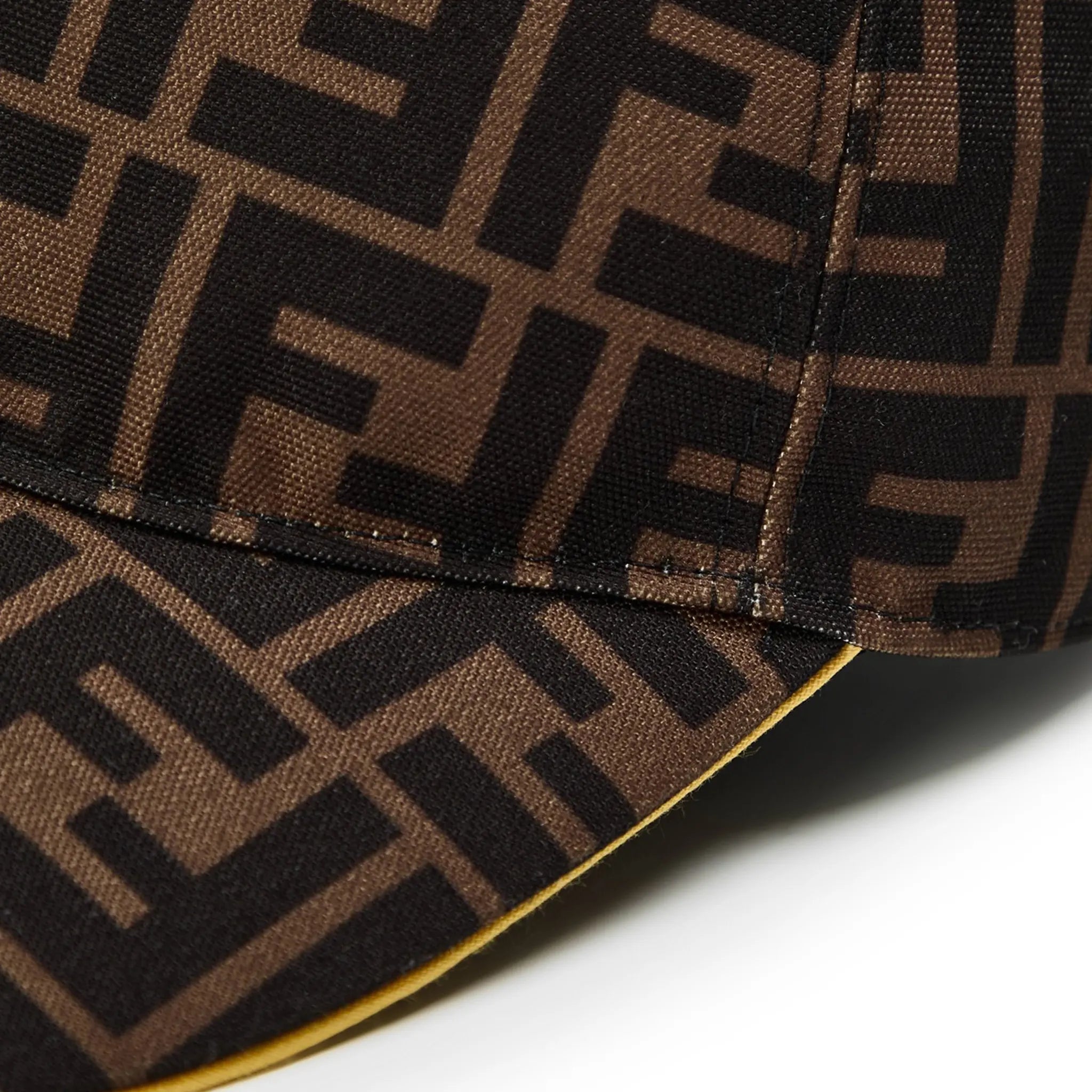 Fendi FF Jacquard Baseball Cap for Men & Women - Stylish Brown Embroidered Logo Hat for Fashion & Outdoor Activities