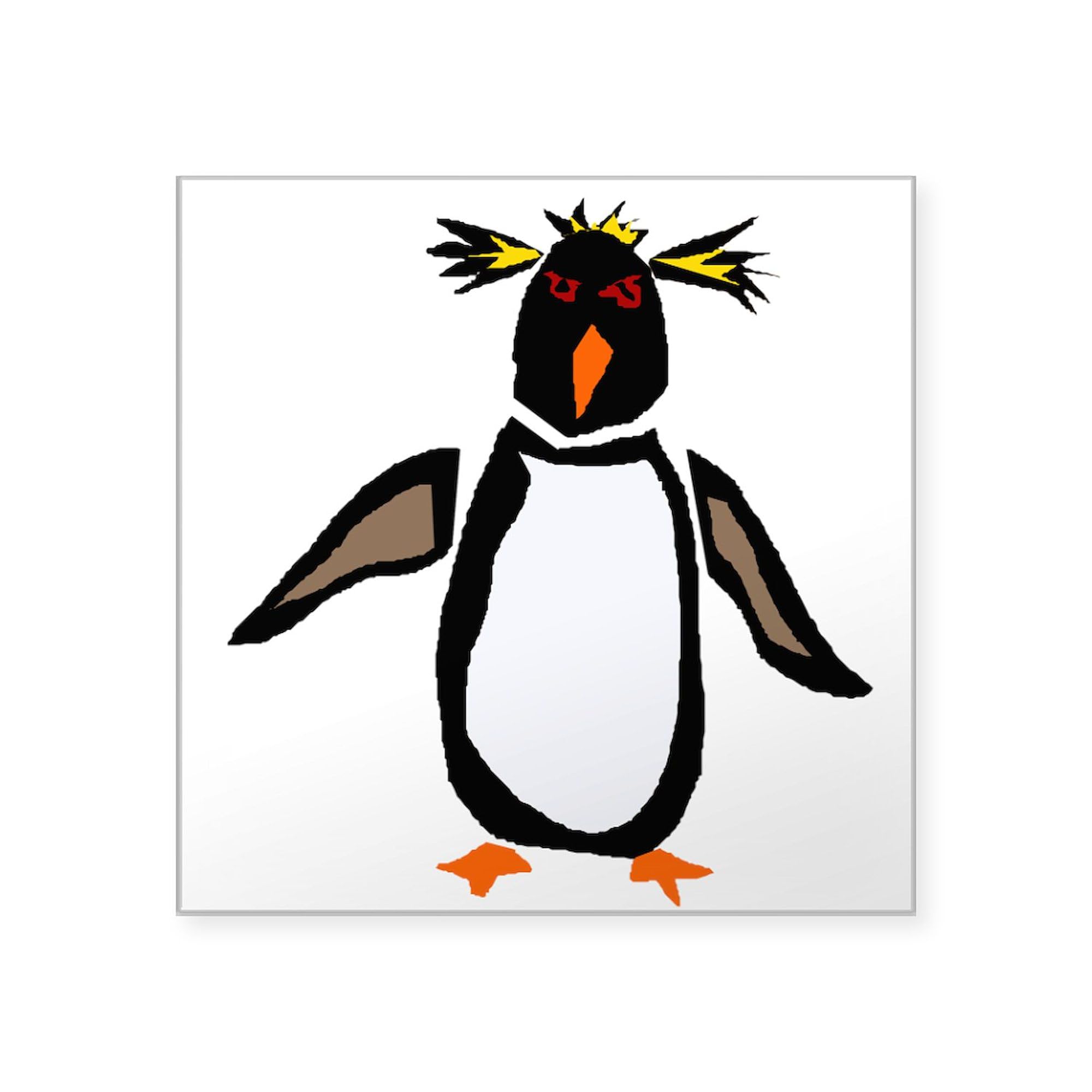 Funky Rockhopper Penguin Car Sticker - Waterproof Vinyl Bumper Decal for Cars, Laptops & Windows - Unique Gift for Penguin Lovers & Animal Enthusiasts