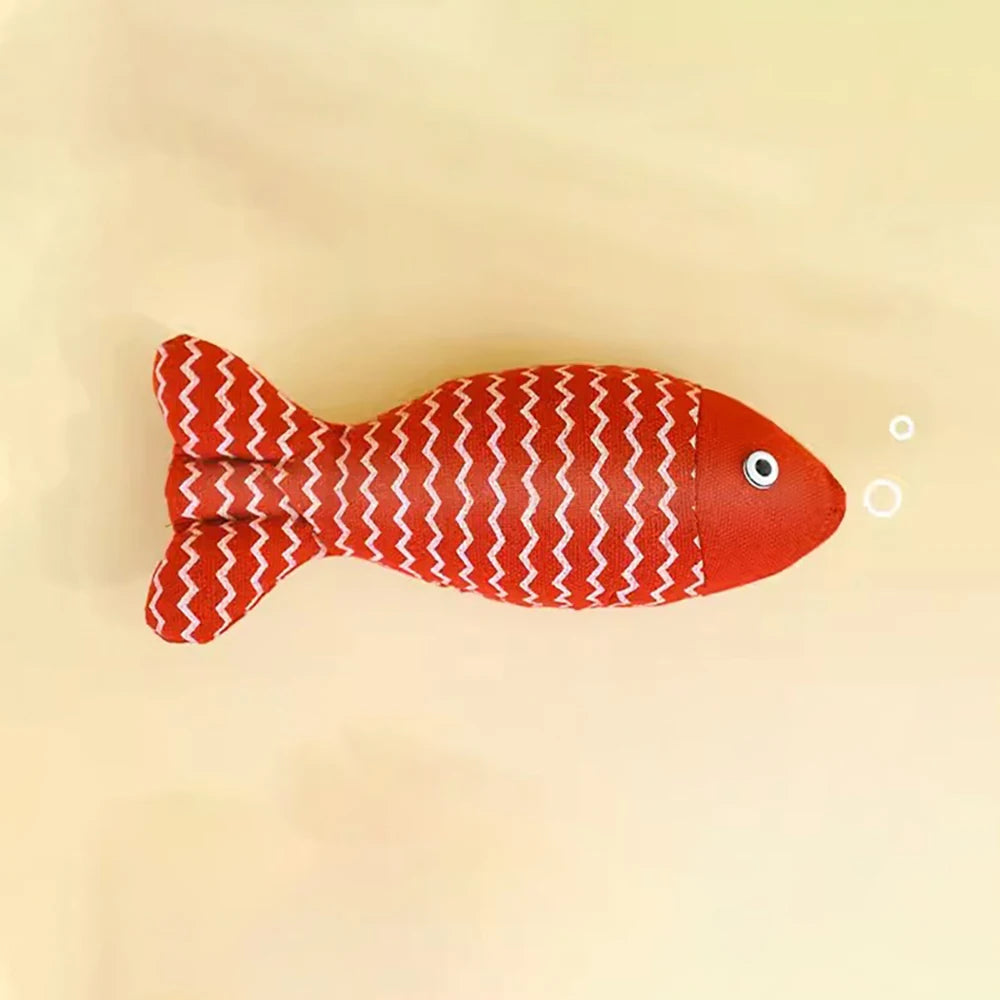 Interactive Fish-Shaped Cat Toy with Catnip - Fun Playtime for Indoor Cats, Encourages Exercise & Hunting Instincts - Perfect for Kittens & Adult Cats