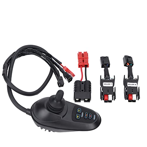 Electric Wheelchair Joystick Controller Replacement - 24V DC 0-50A Brushed Motor Joystick for Power Wheelchairs - Perfect for Home Use, Outdoor Mobility & Daily Commuting
