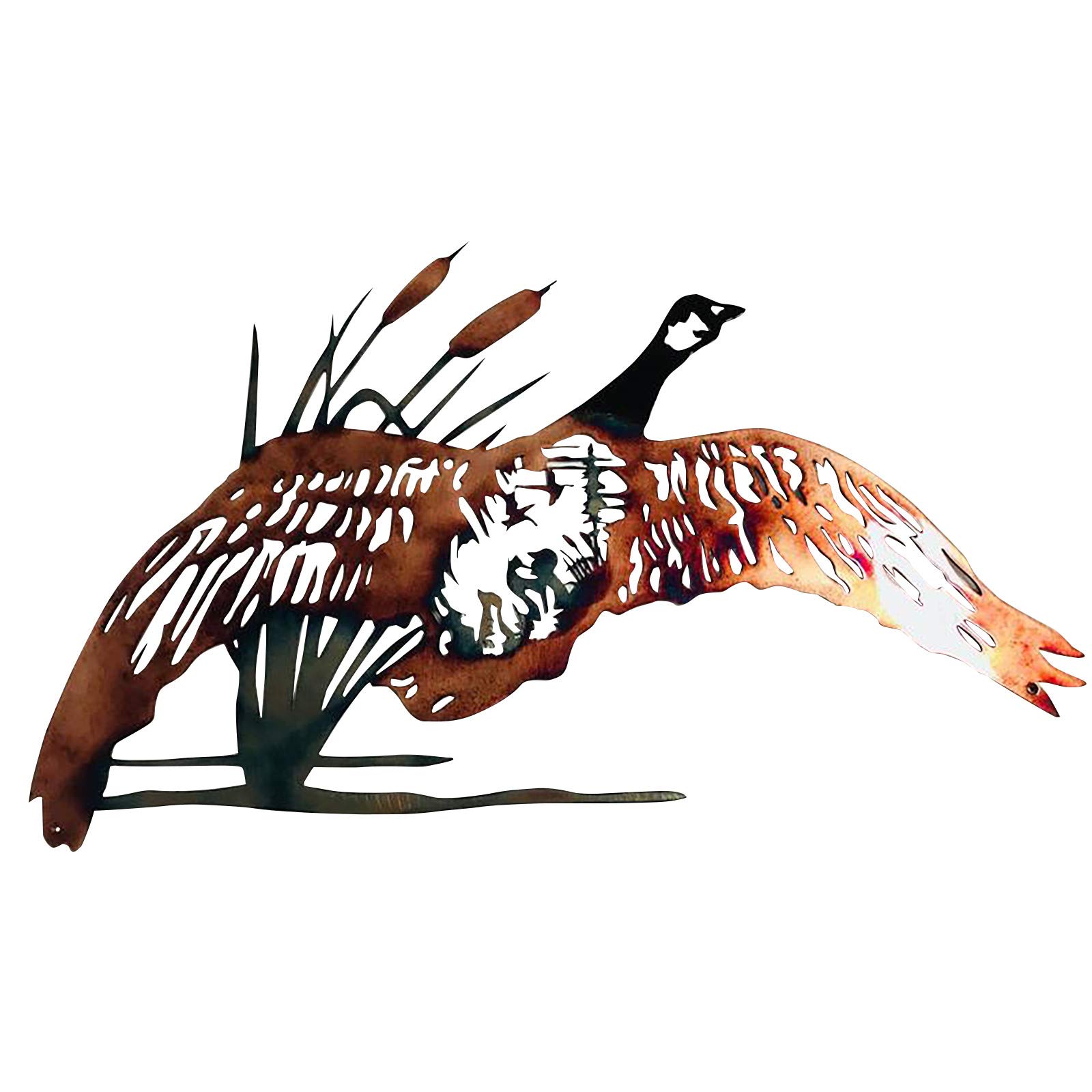 Large Hummingbird Flower Metal Wall Art - Handcrafted Home Decor for Living Room, Bedroom & Garden - Vintage Wooden Ornaments Bulk Pack - Perfect for Boho, Farmhouse & Rustic Interior Design